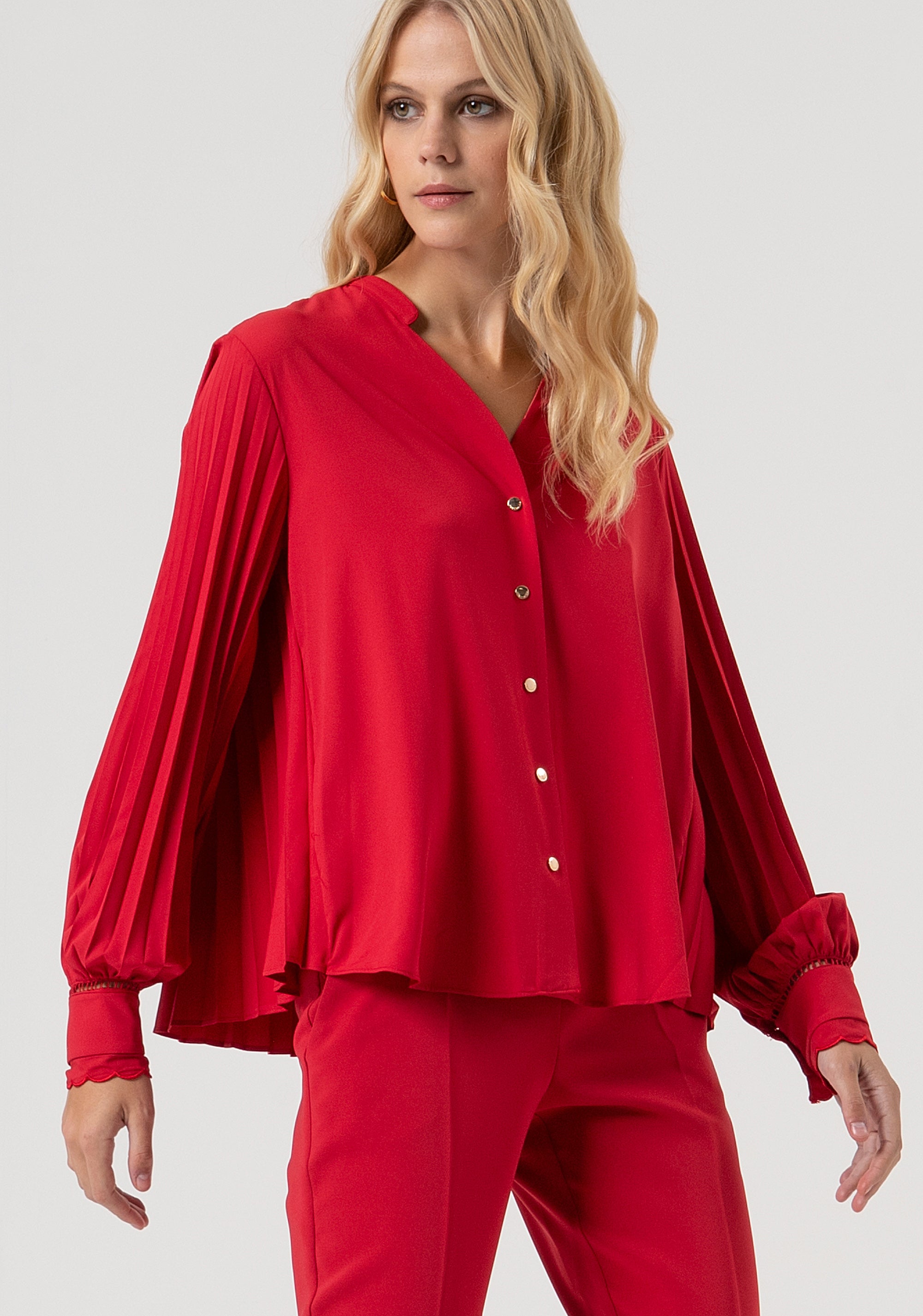 Camicia over con retro plissettato FR25WT6012W436F9-T51 Fracomina