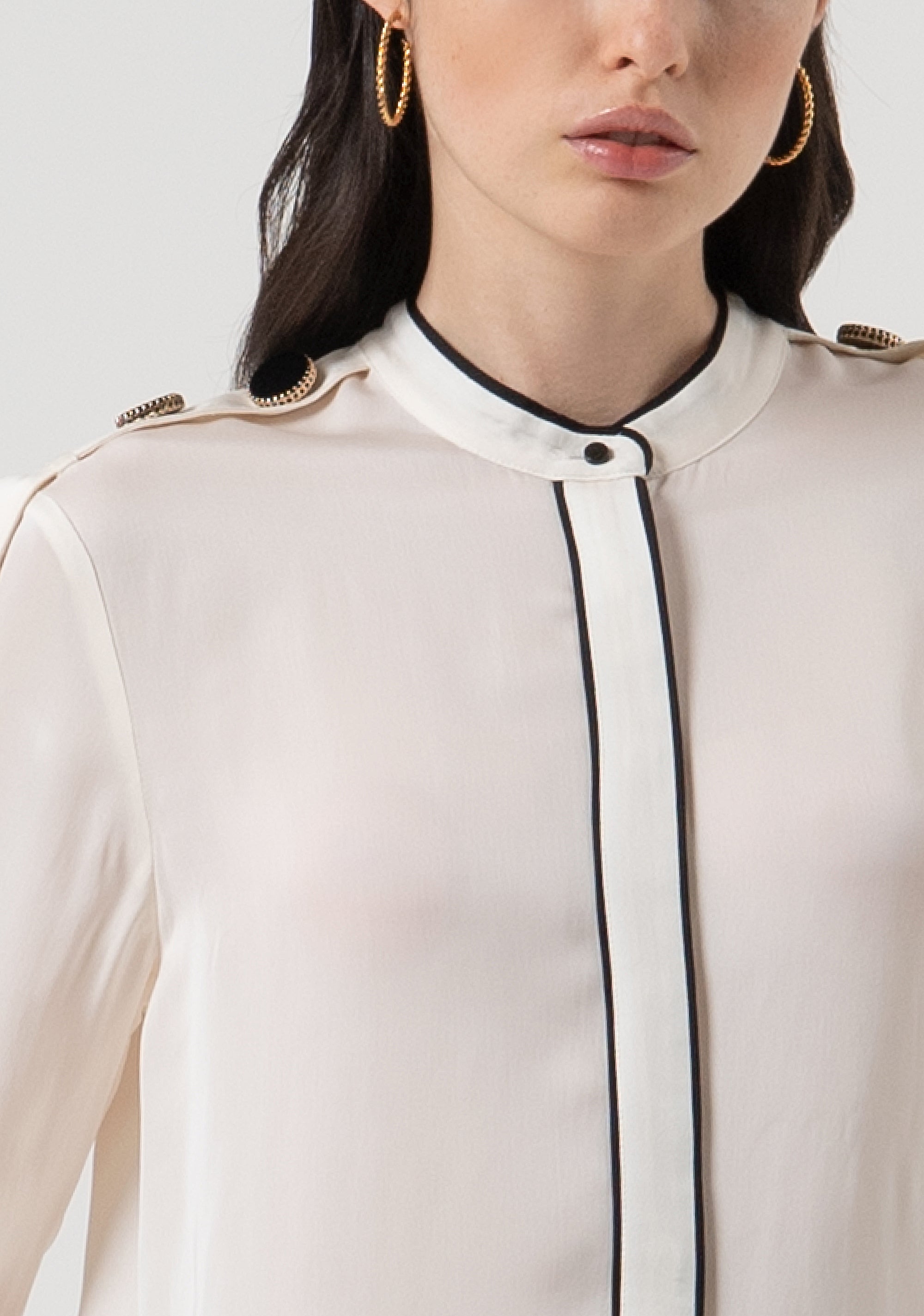 Camicia regular con seta FR25WT6027W80701-108 Fracomina