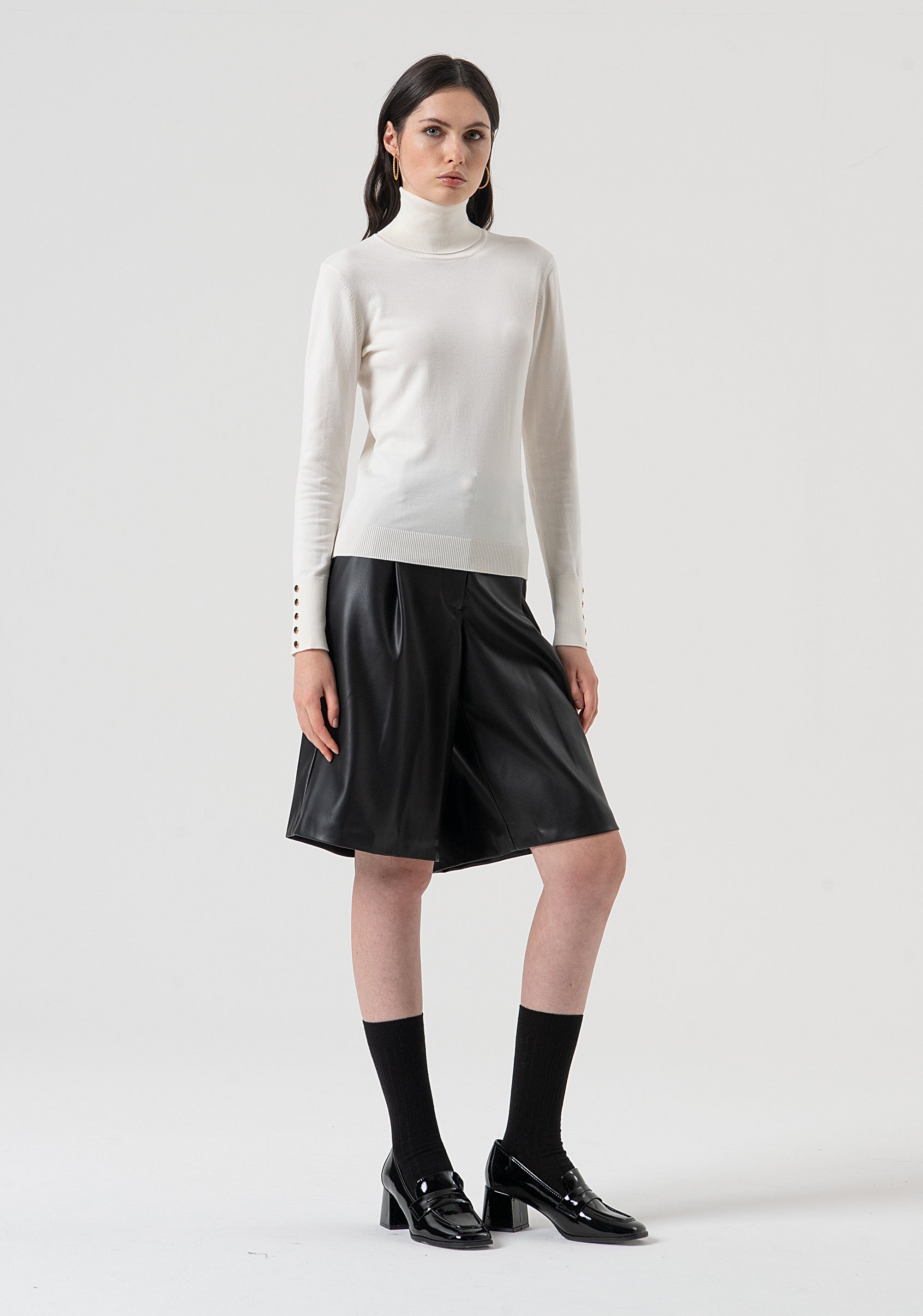 Maglia regular con collo alto FR25WT7001K42101-108 Fracomina