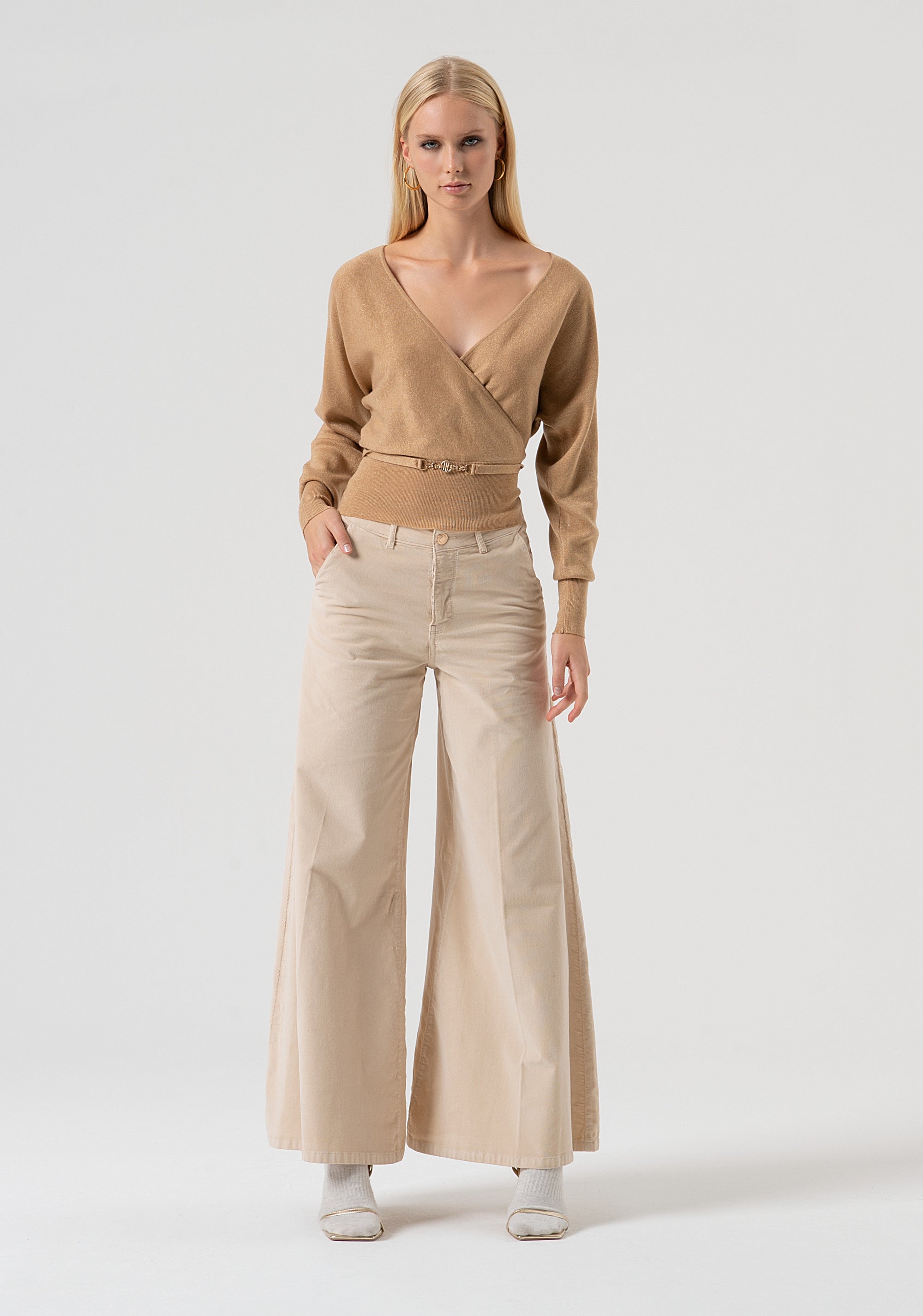 Maglia regular con lana e lurex FR25WT7023K459Q7-S81 Fracomina