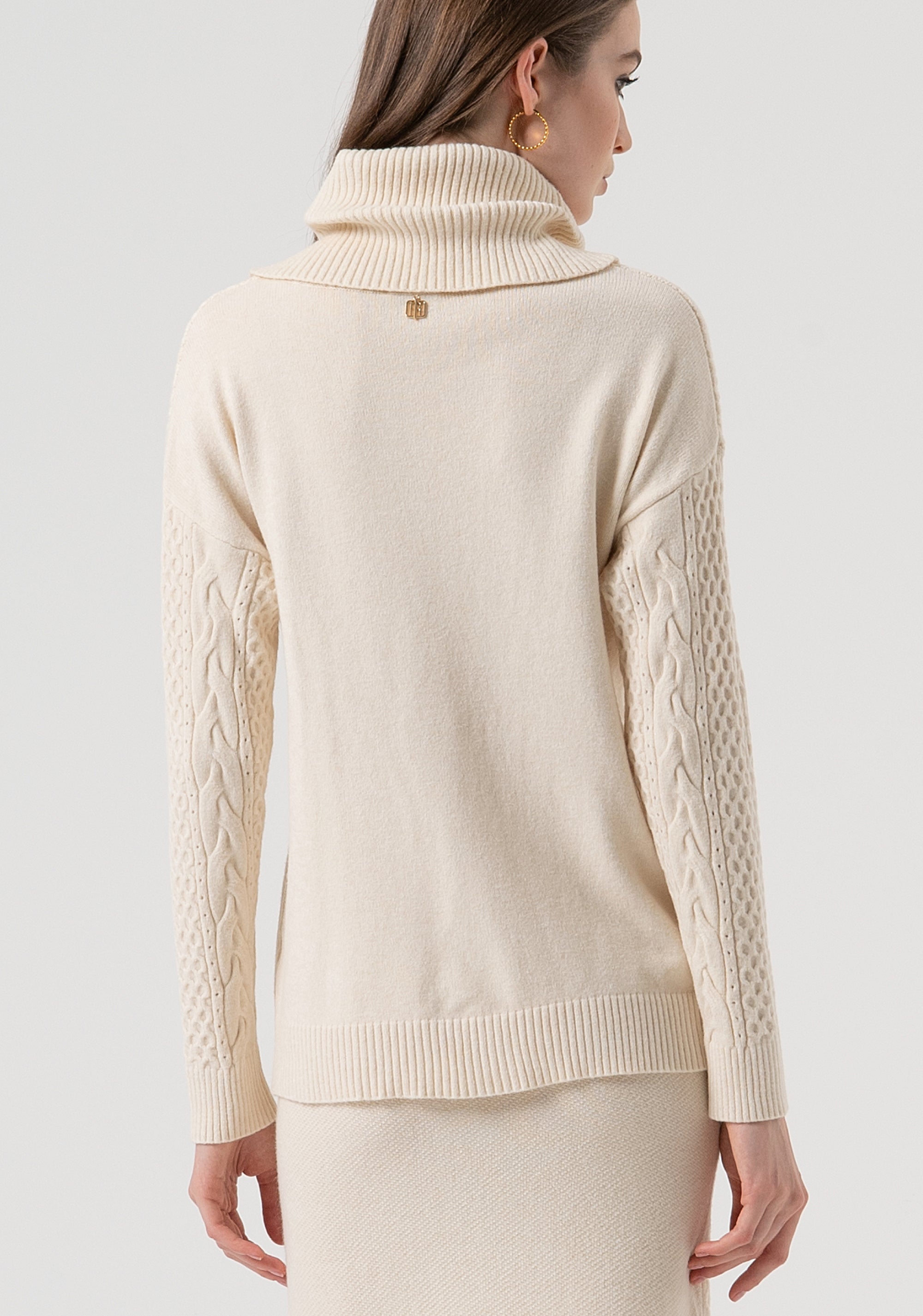 Maglia loose fit con punto treccia FR25WT7035K50201-508 Fracomina