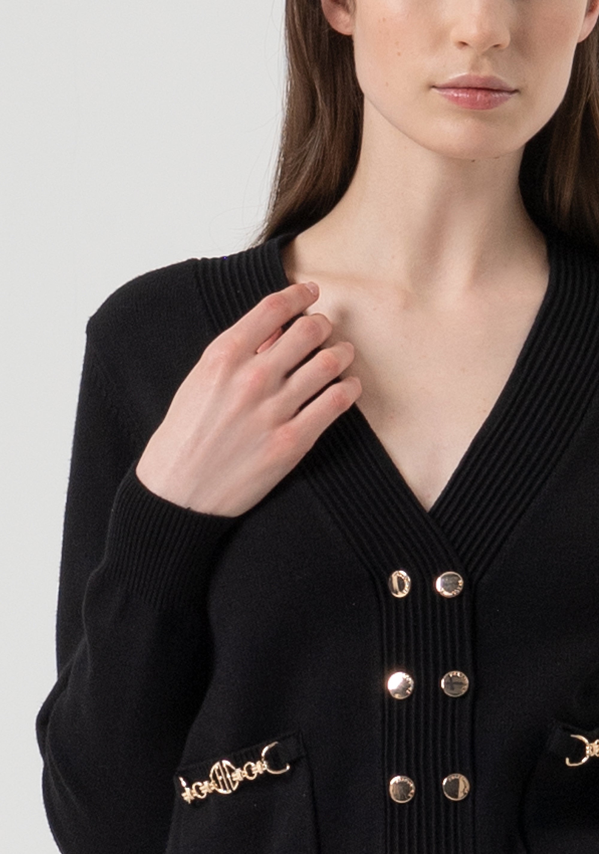 Cardigan regular doppiopetto FR25WT8010K55601-053 Fracomina