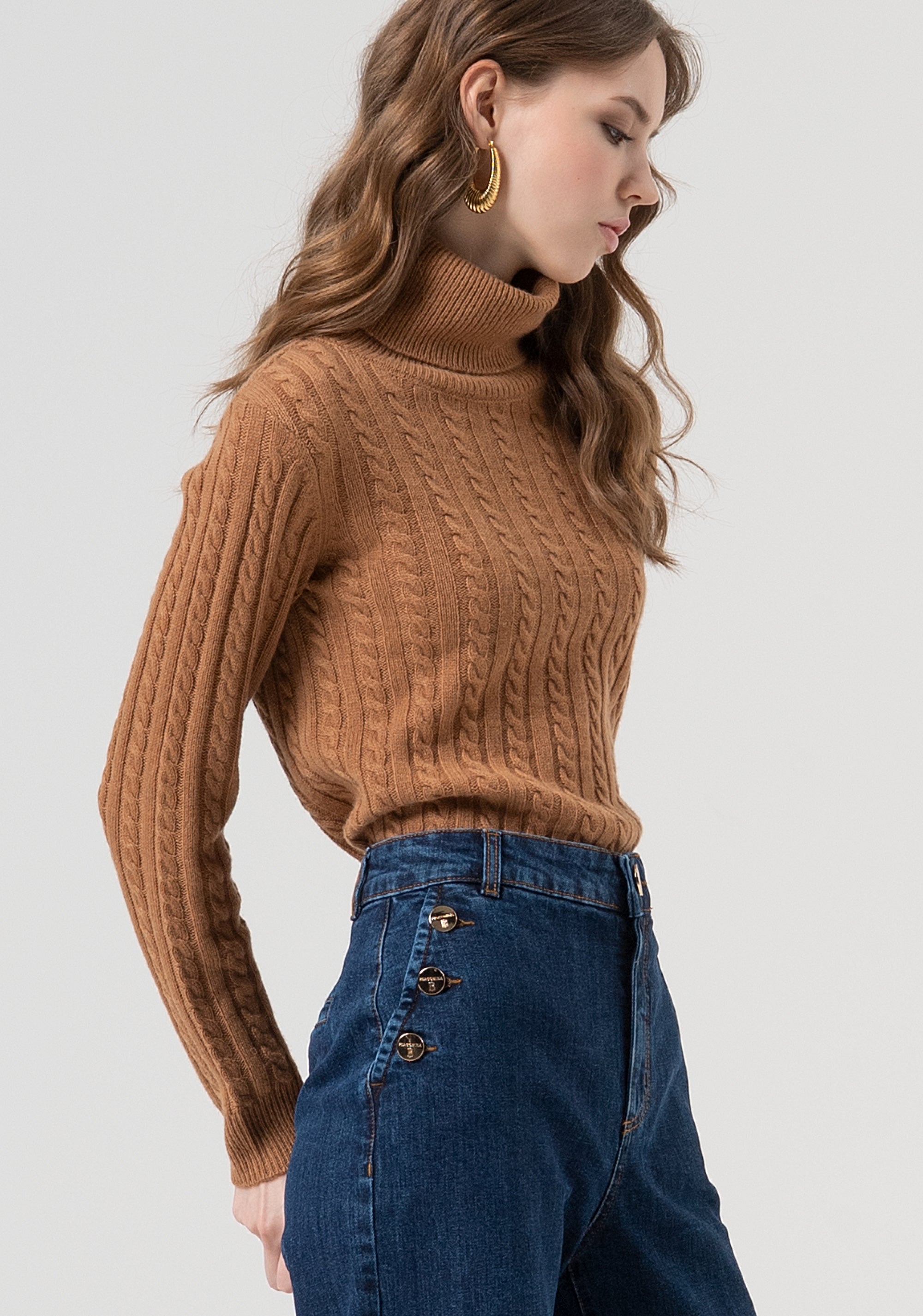 Pantalone flare in denim con lavaggio scuro FR25WV2025D45002-987 Fracomina