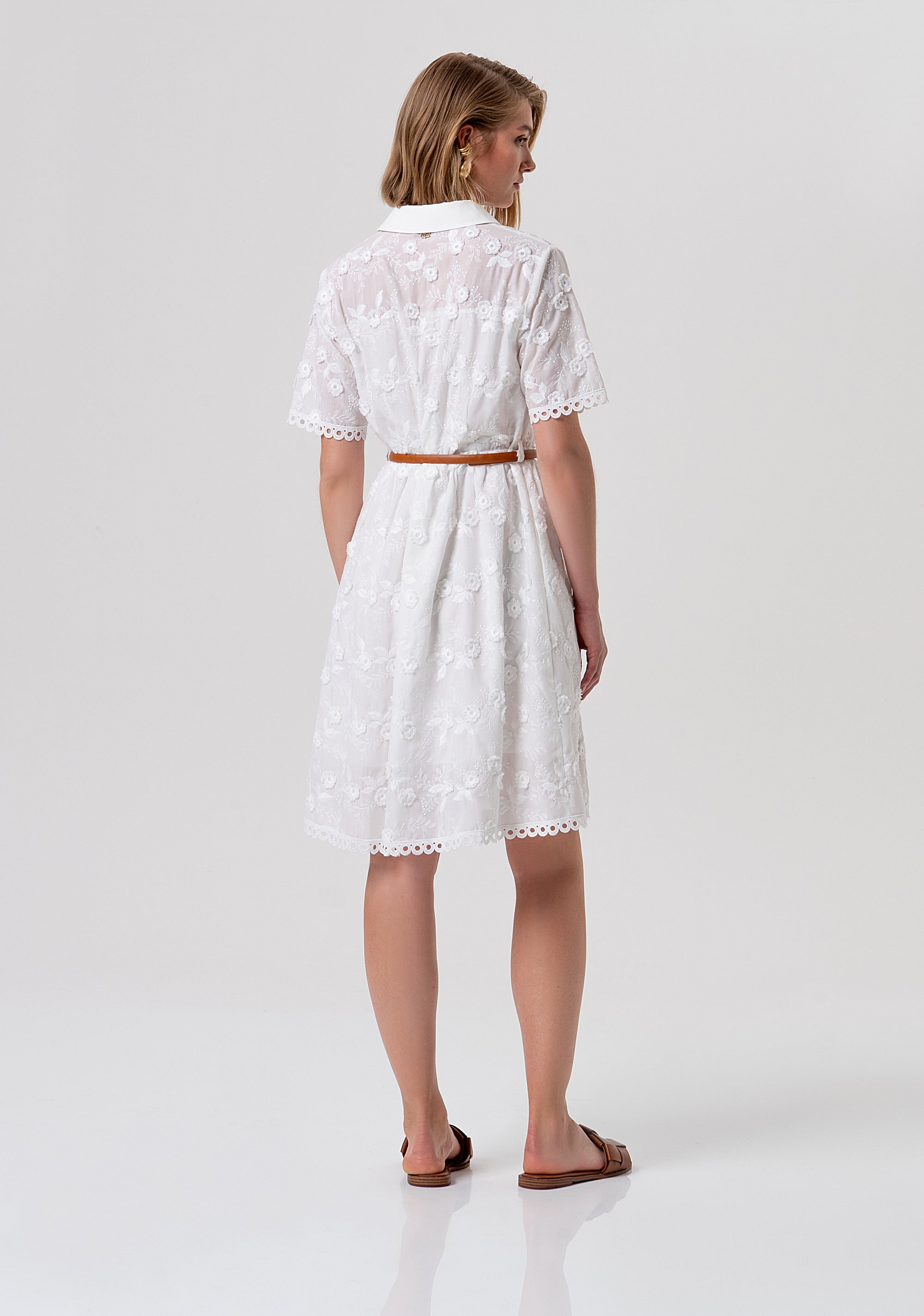 Abito regular modello chemisier in pizzo FR26SD1027W445E5-278 Fracomina