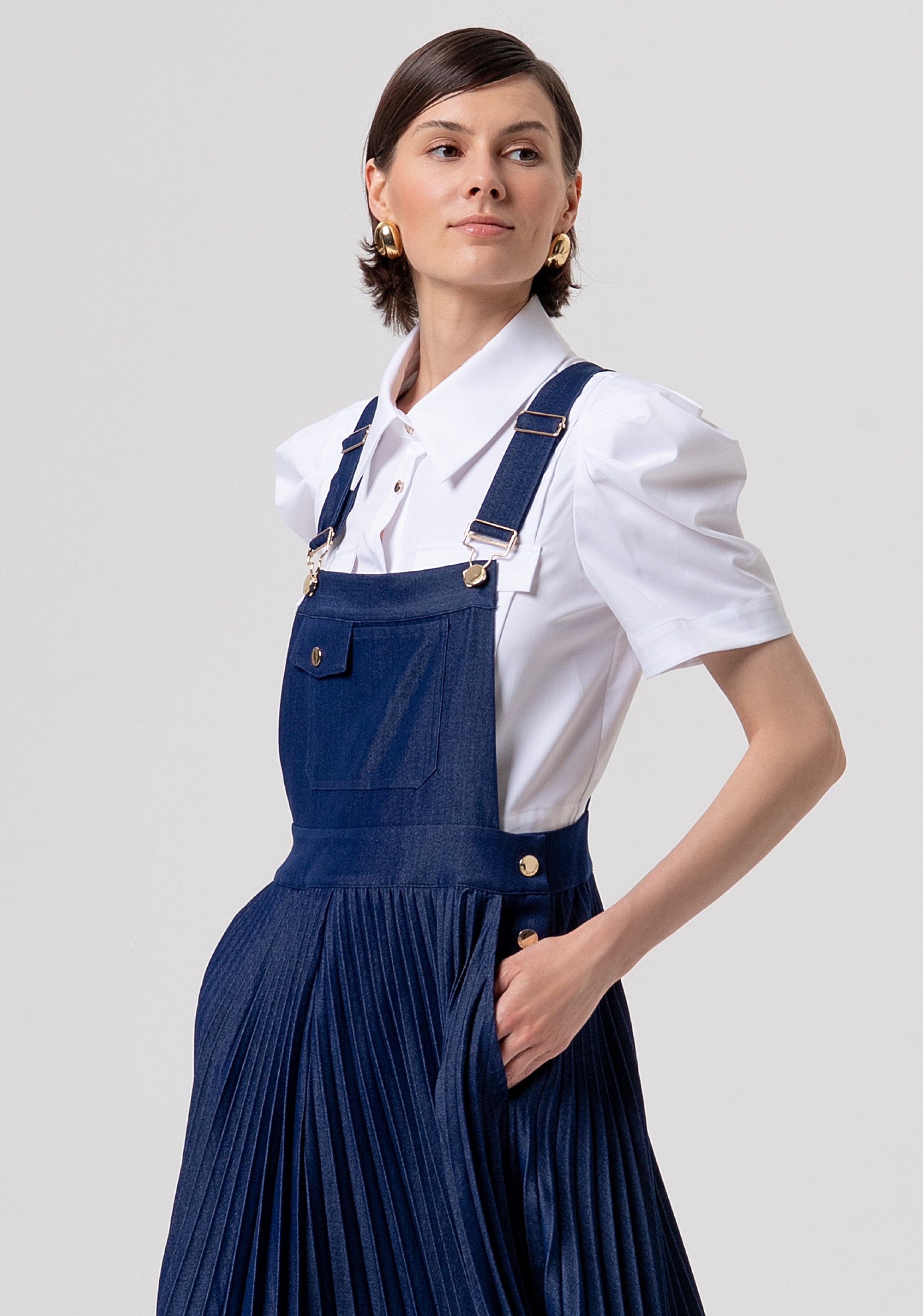 Abito senza maniche modello salopette FR26SD4004D470F9-117 Fracomina