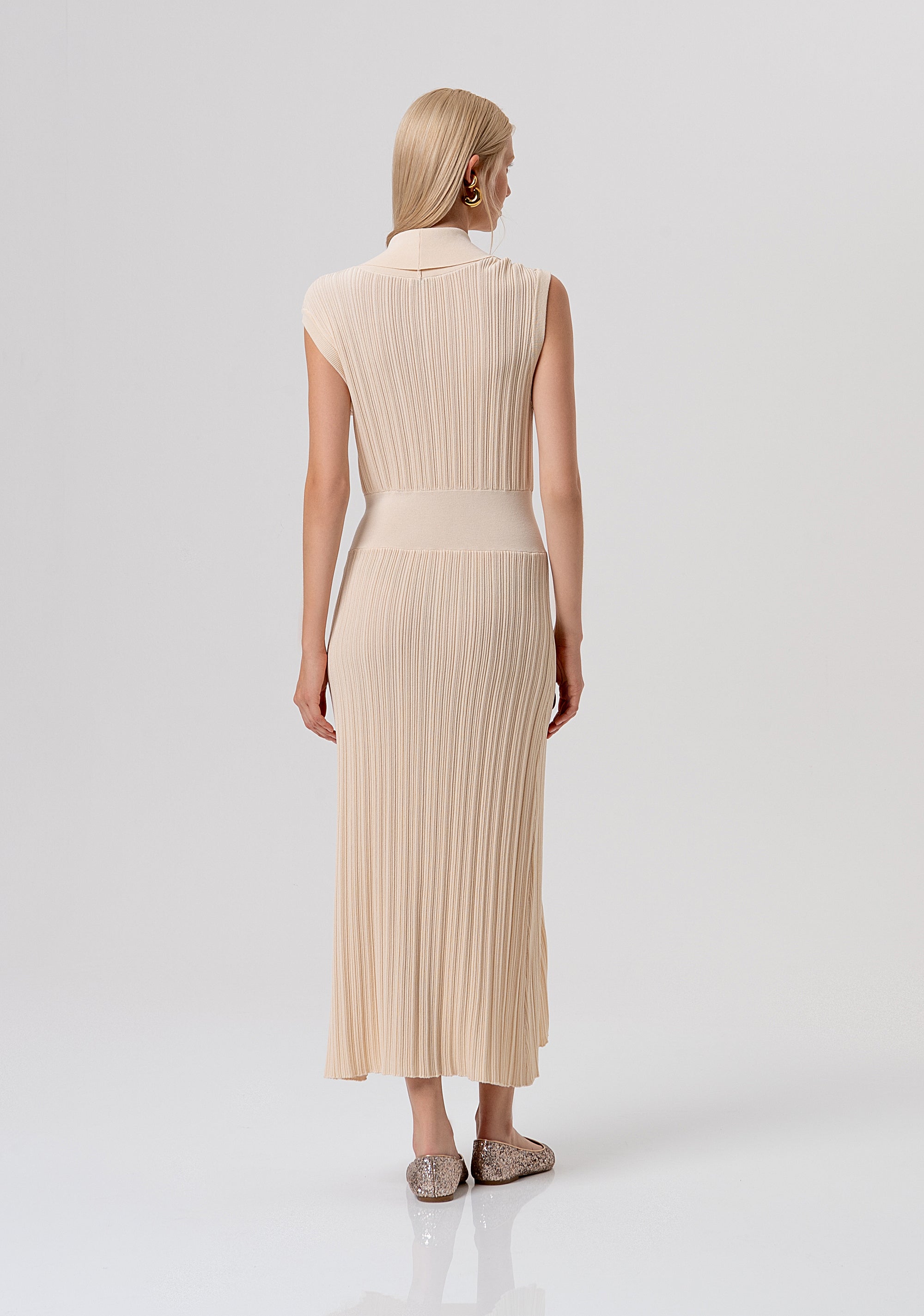 Abito senza maniche lungo in maglia FR26SD5007K41801-B59 Fracomina