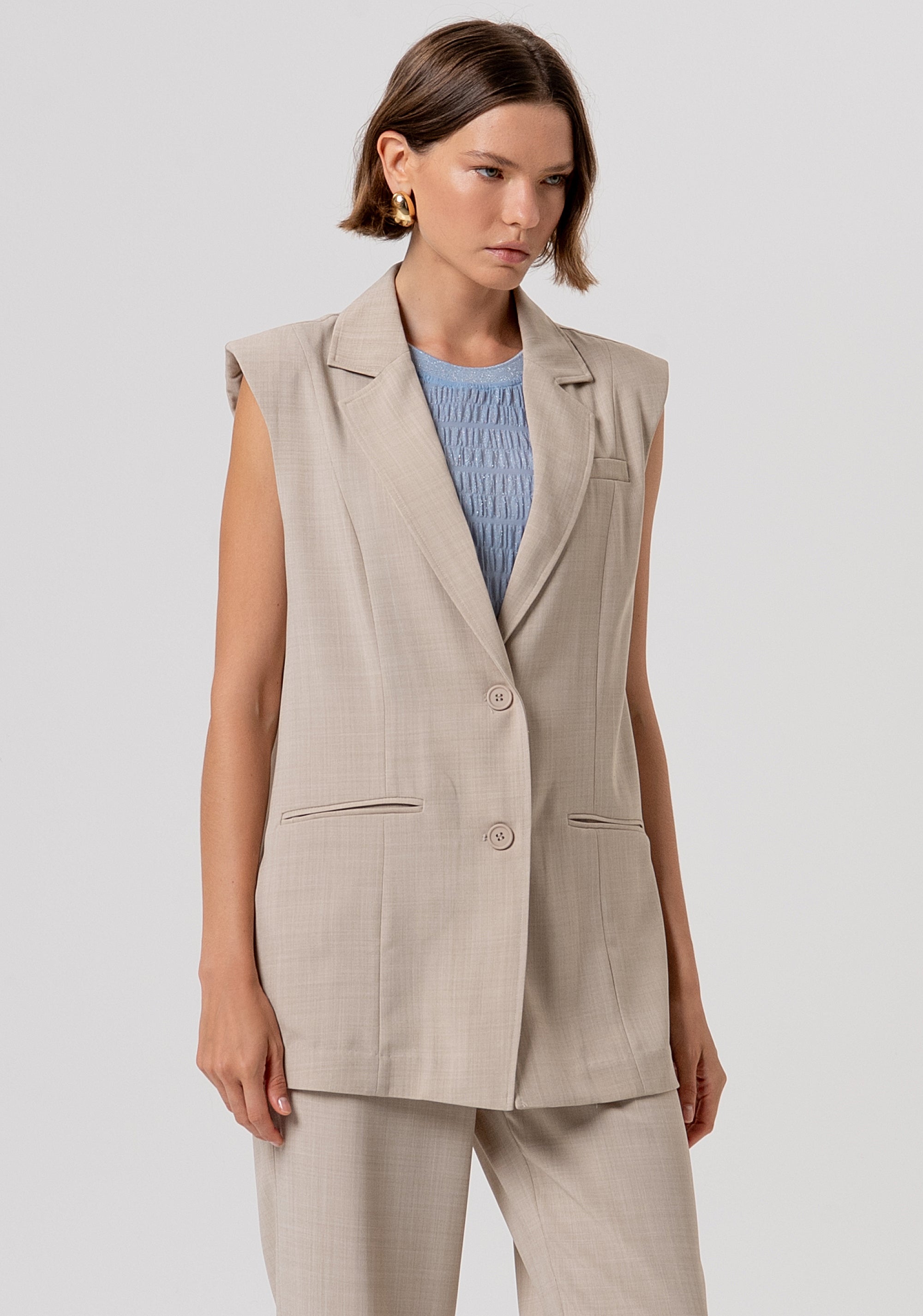 Gilet over modello blazer monopetto FR26SJ5003W76301-569 Fracomina