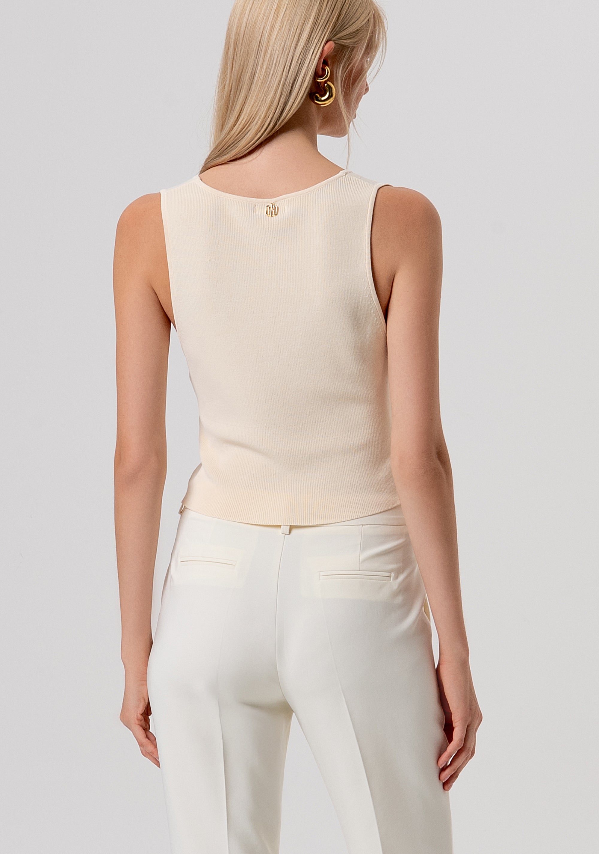 Gilet slim con scollo a V FR26SJ5011K52401-B59 Fracomina