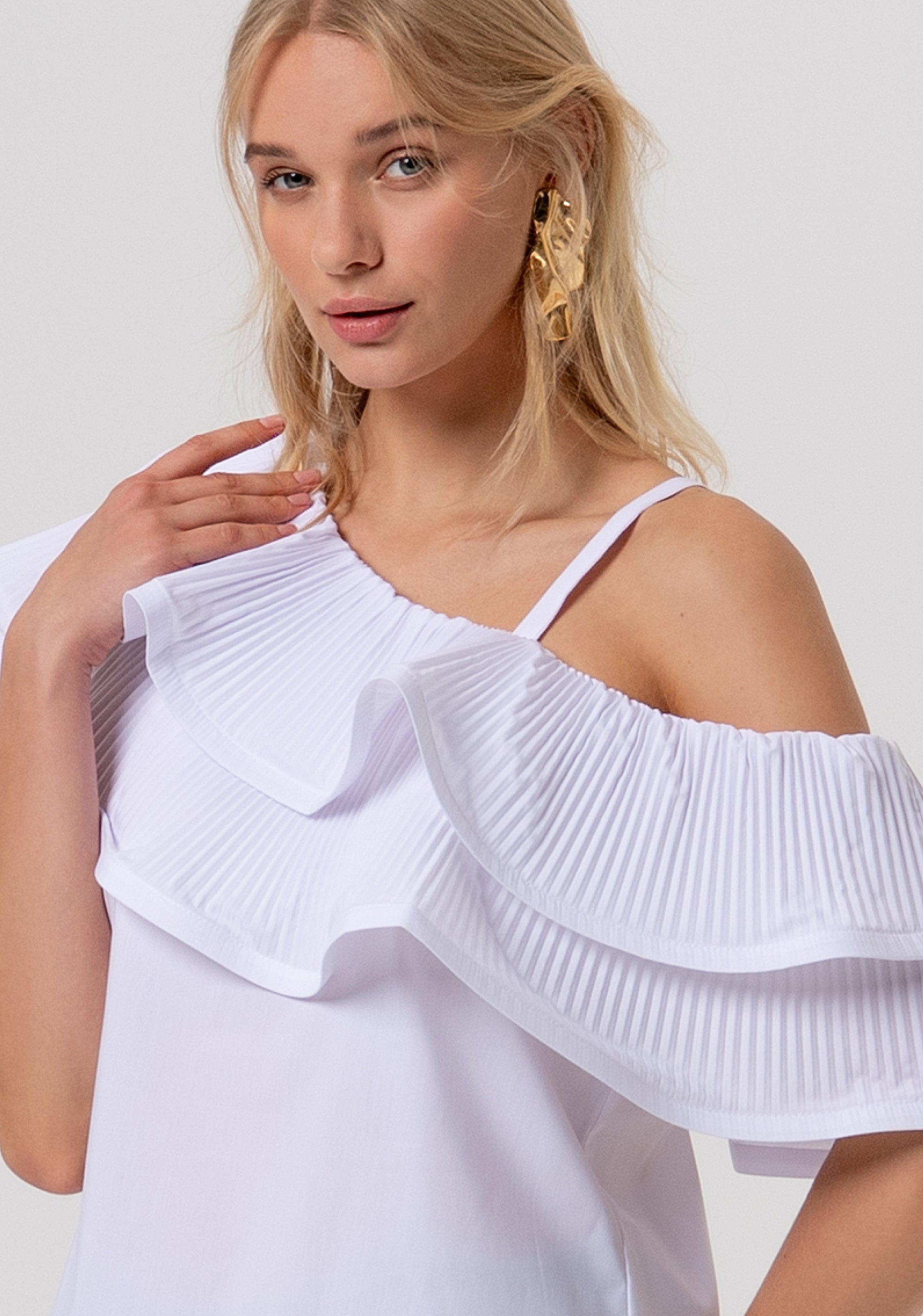 Top regular monospalla FRACOMINA — immagine 2 di 4