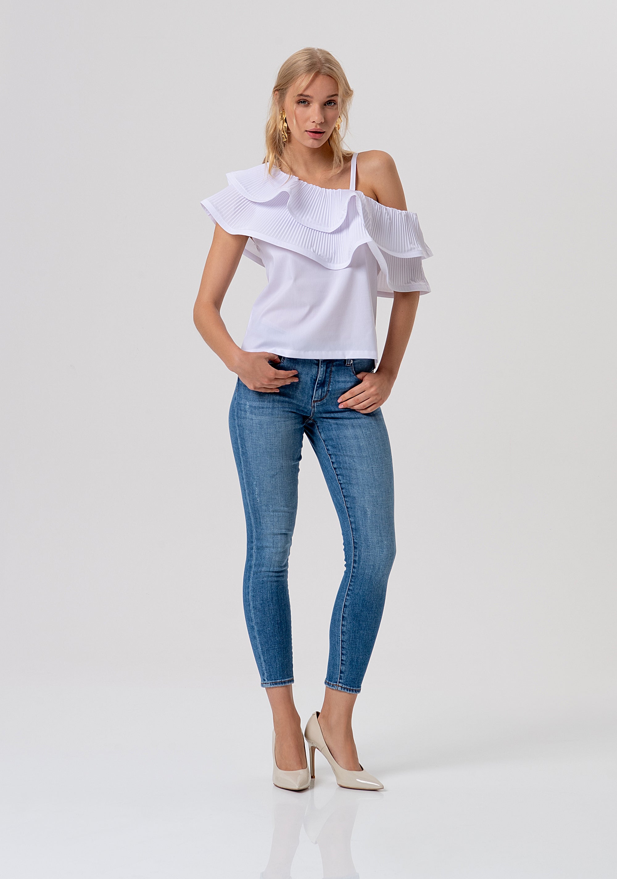 Top regular monospalla FRACOMINA — immagine 4 di 4