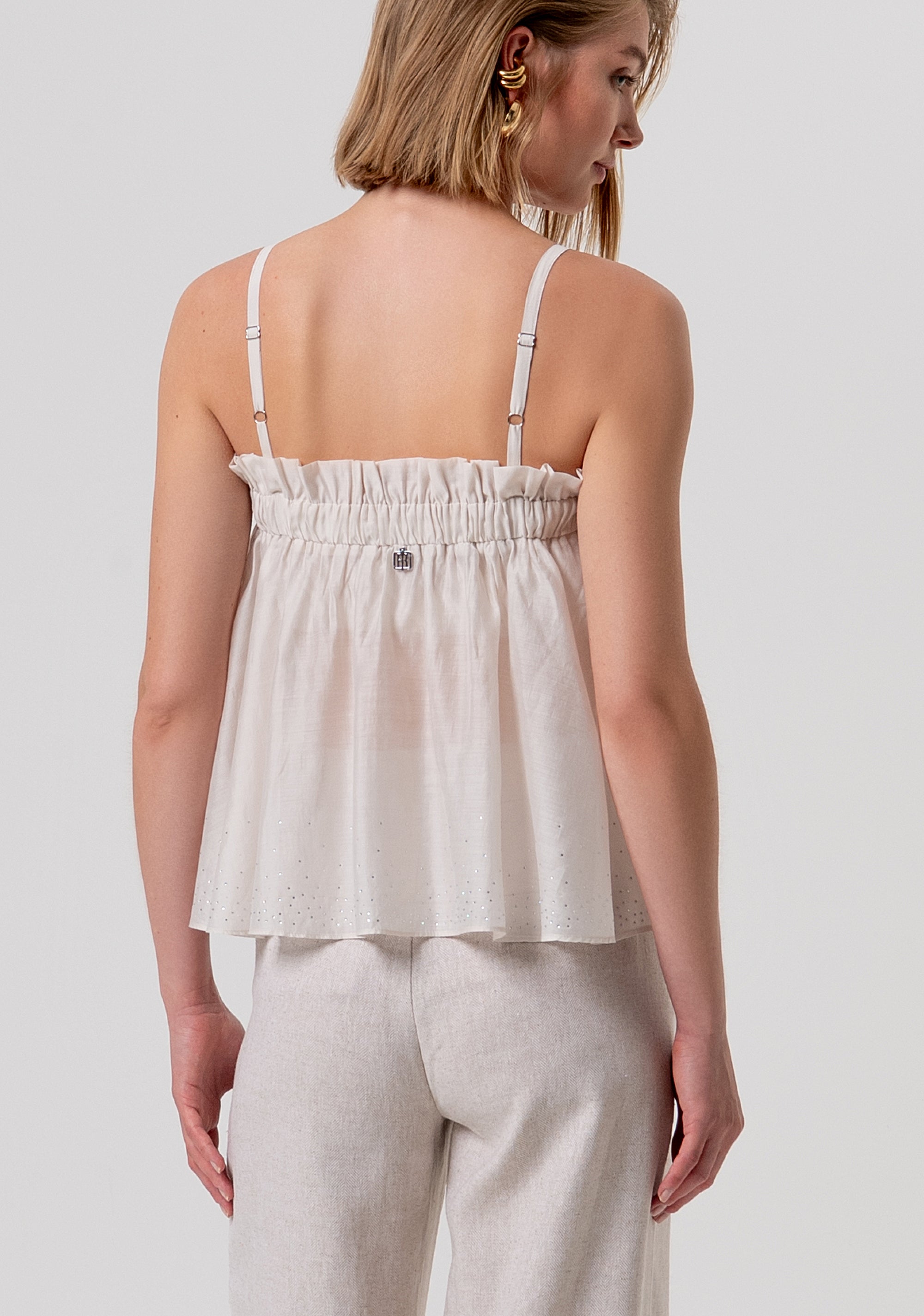 Top linea ad A in tencel FR26ST2007W83401-251 Fracomina