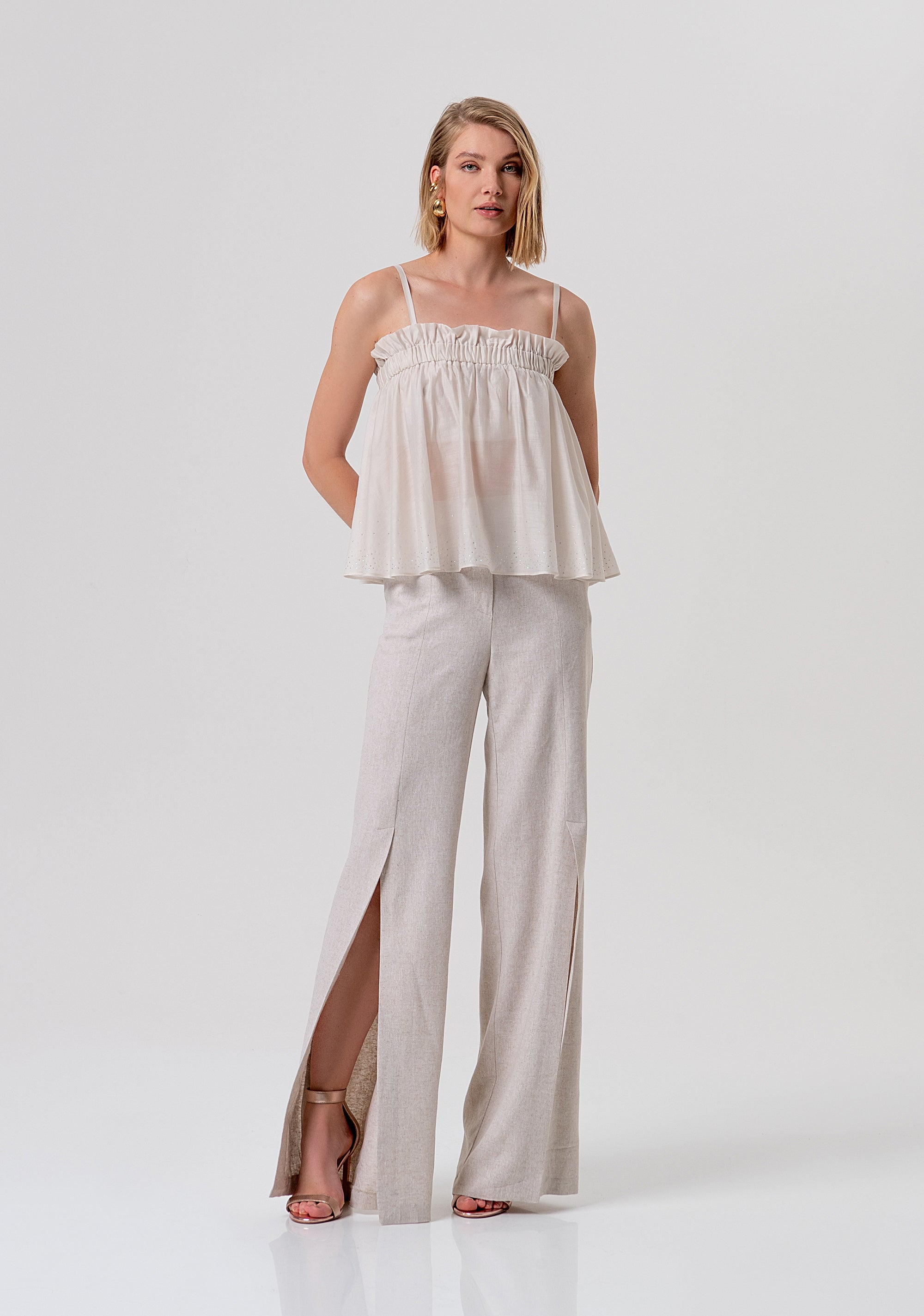 Top linea ad A in tencel FR26ST2007W83401-251 Fracomina