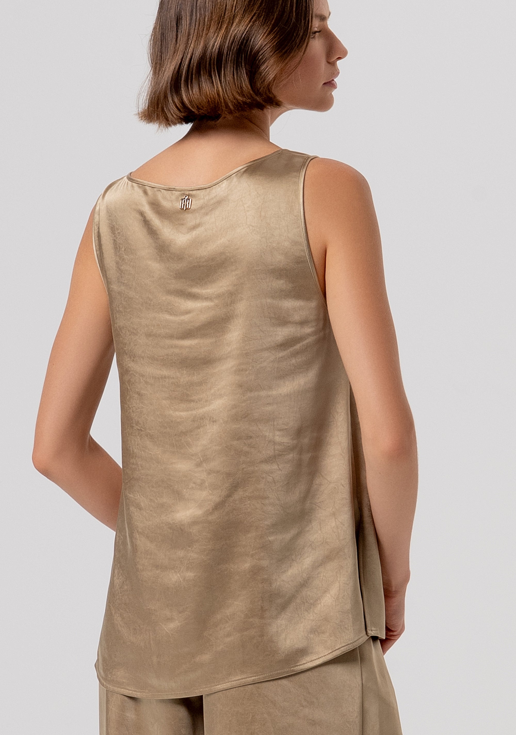 Top senza maniche in tulle FR26ST2009W41101-208 Fracomina