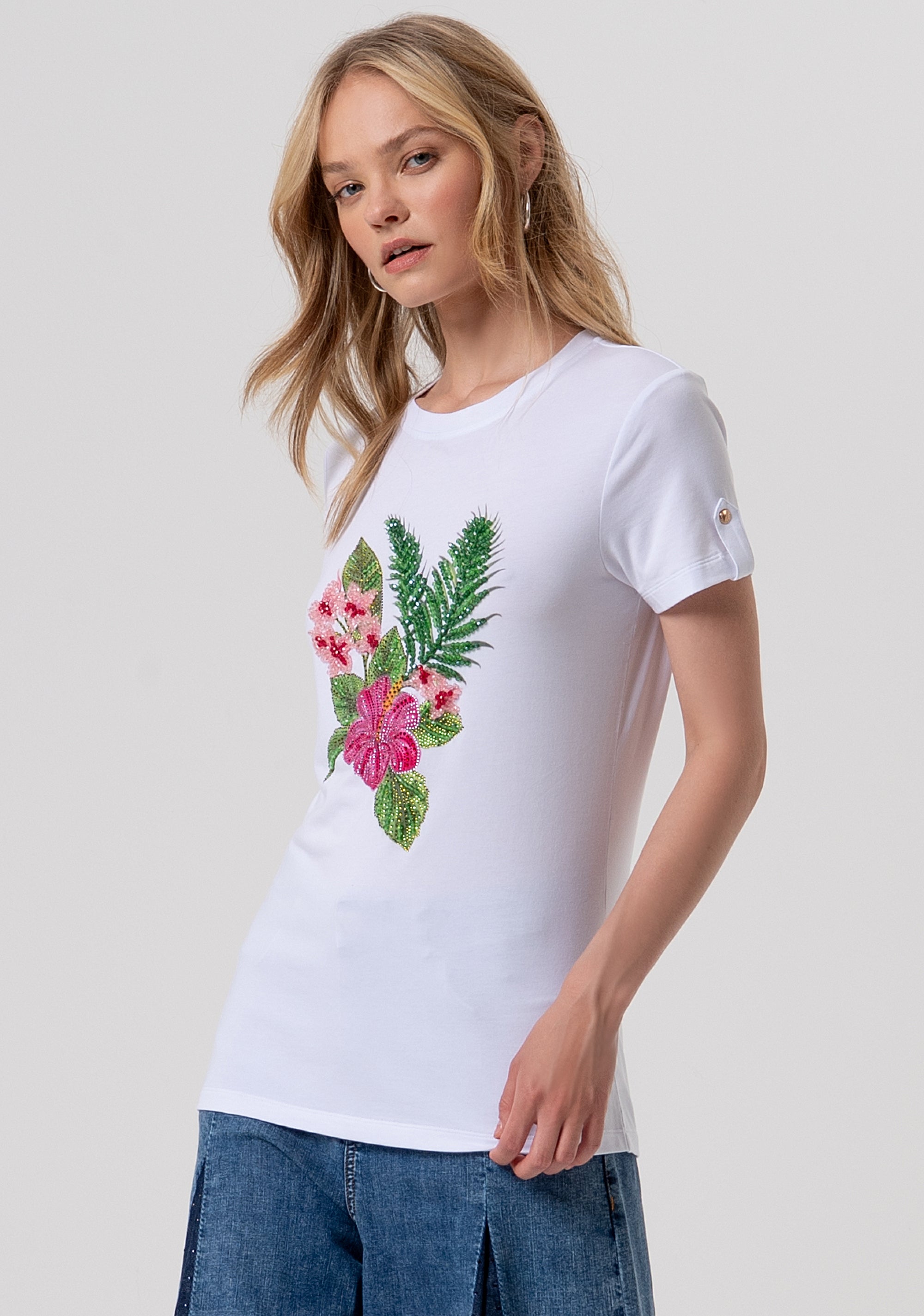 T-shirt regular in jersey FR26ST3010J41801-278 Fracomina