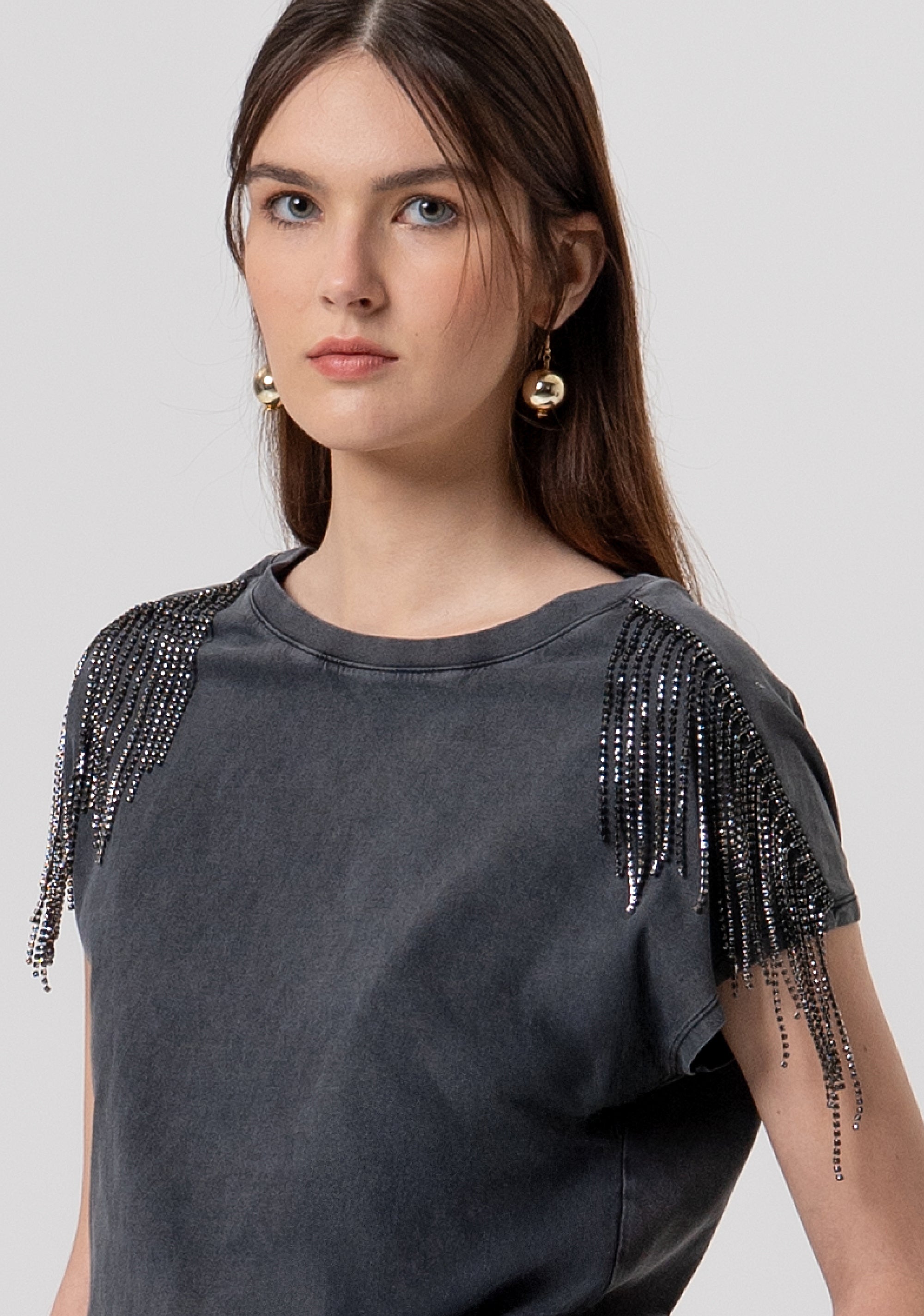 T-shirt regular in jersey di cotone FR26ST3045J40001-M30 Fracomina