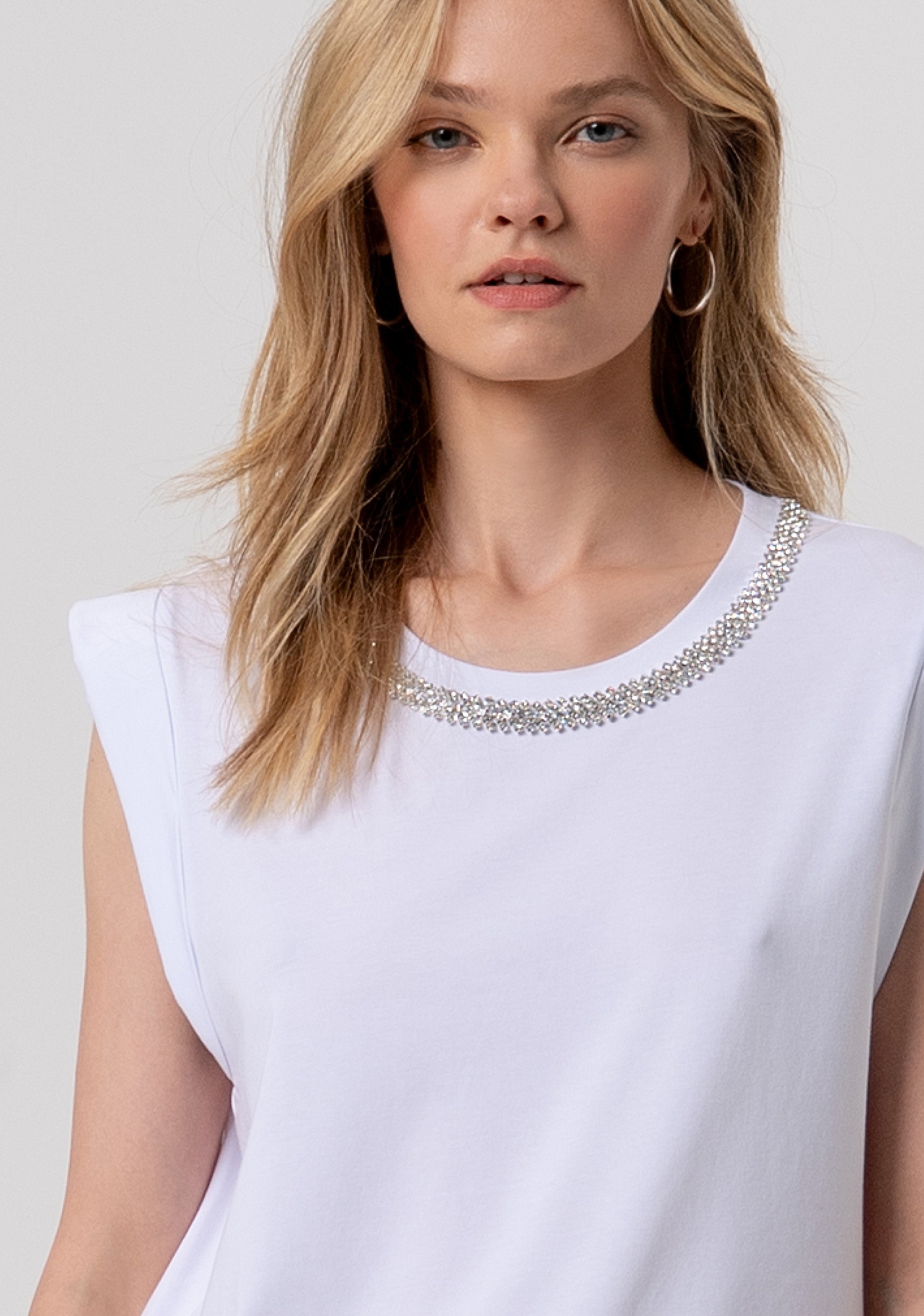 T-shirt in Jersey di Cotone con Logo Monogramma