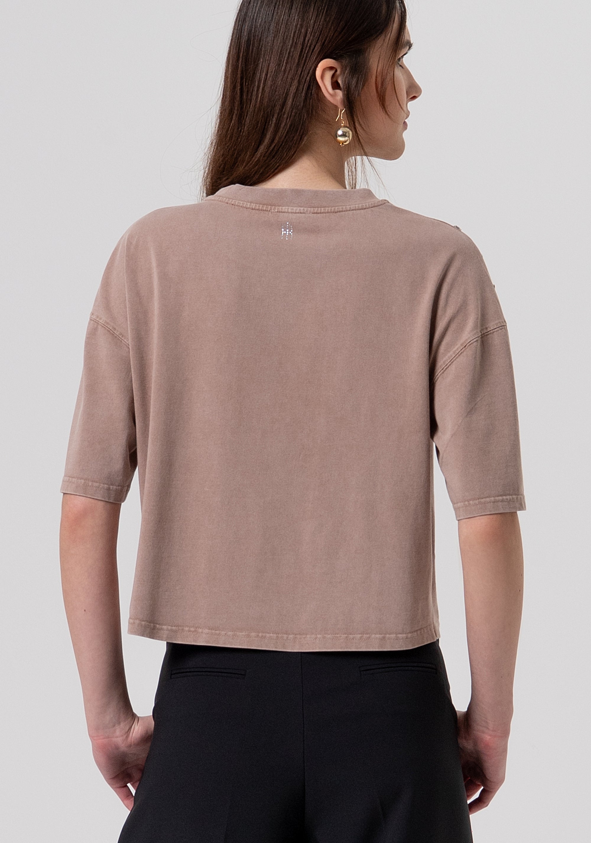T-shirt over in jersey di cotone FR26ST3049J40001-M31 Fracomina