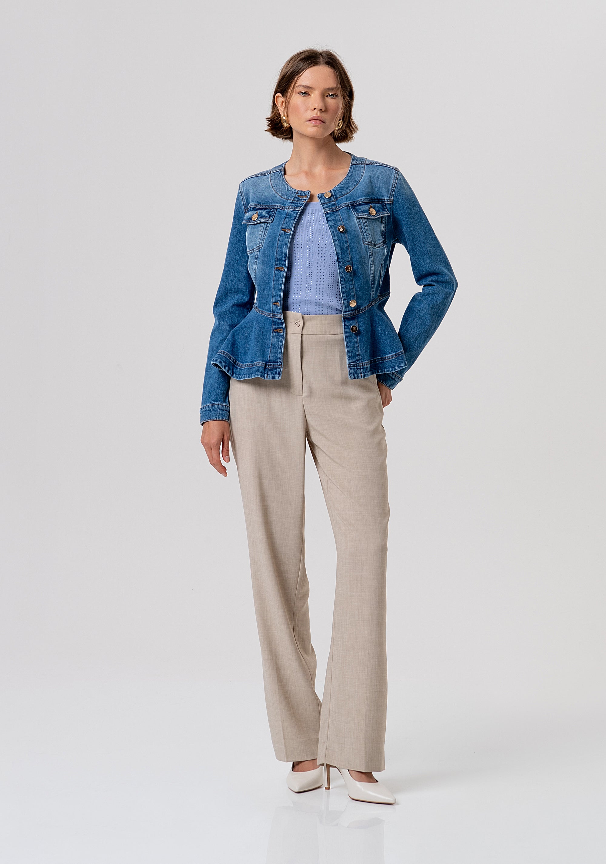 Top slim senza maniche in maglia FR26ST4005K524R9-175 Fracomina