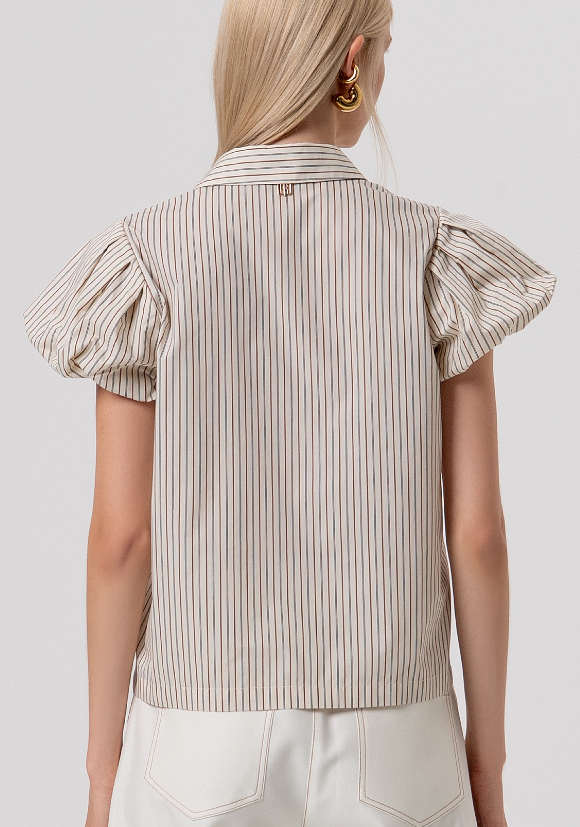 Camicia regular a righe FR26ST6009W513N8-508 Fracomina