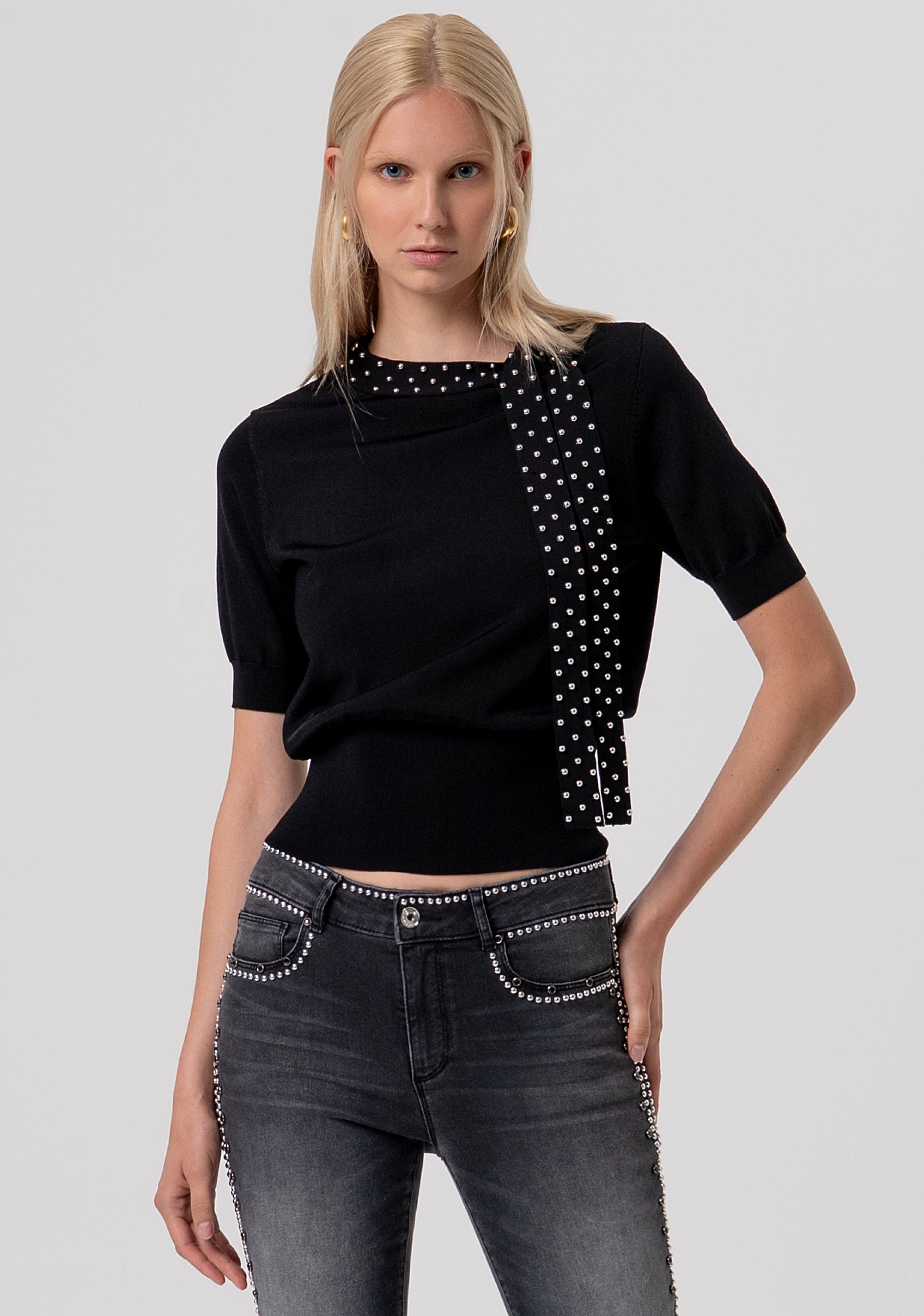 Maglia regular con maniche corte FR26ST7033K42101-053 Fracomina