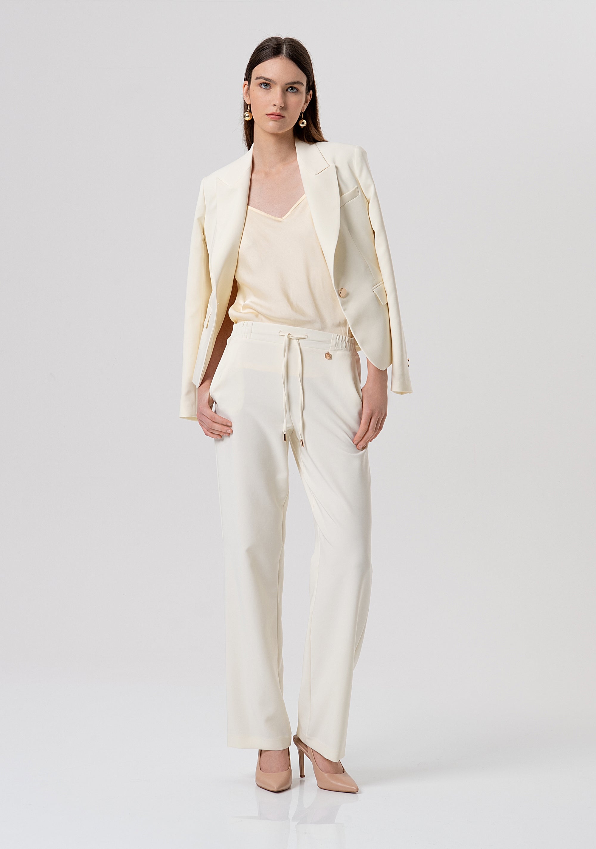 Pantalone regular con coulisse in vita FR26SV2001W42901-B59 Fracomina