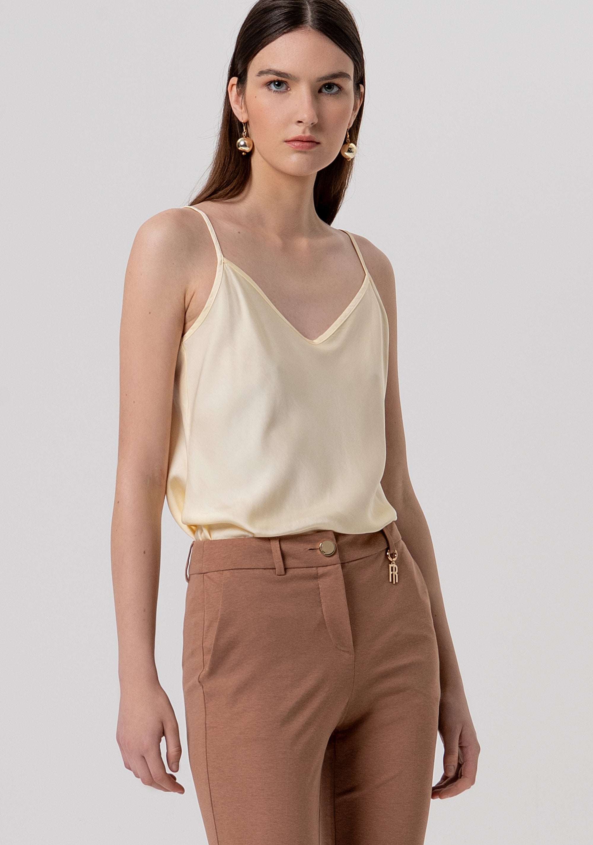 Pantalone regular modello chino in punto milano FR26SV4003W51501-M07 Fracomina