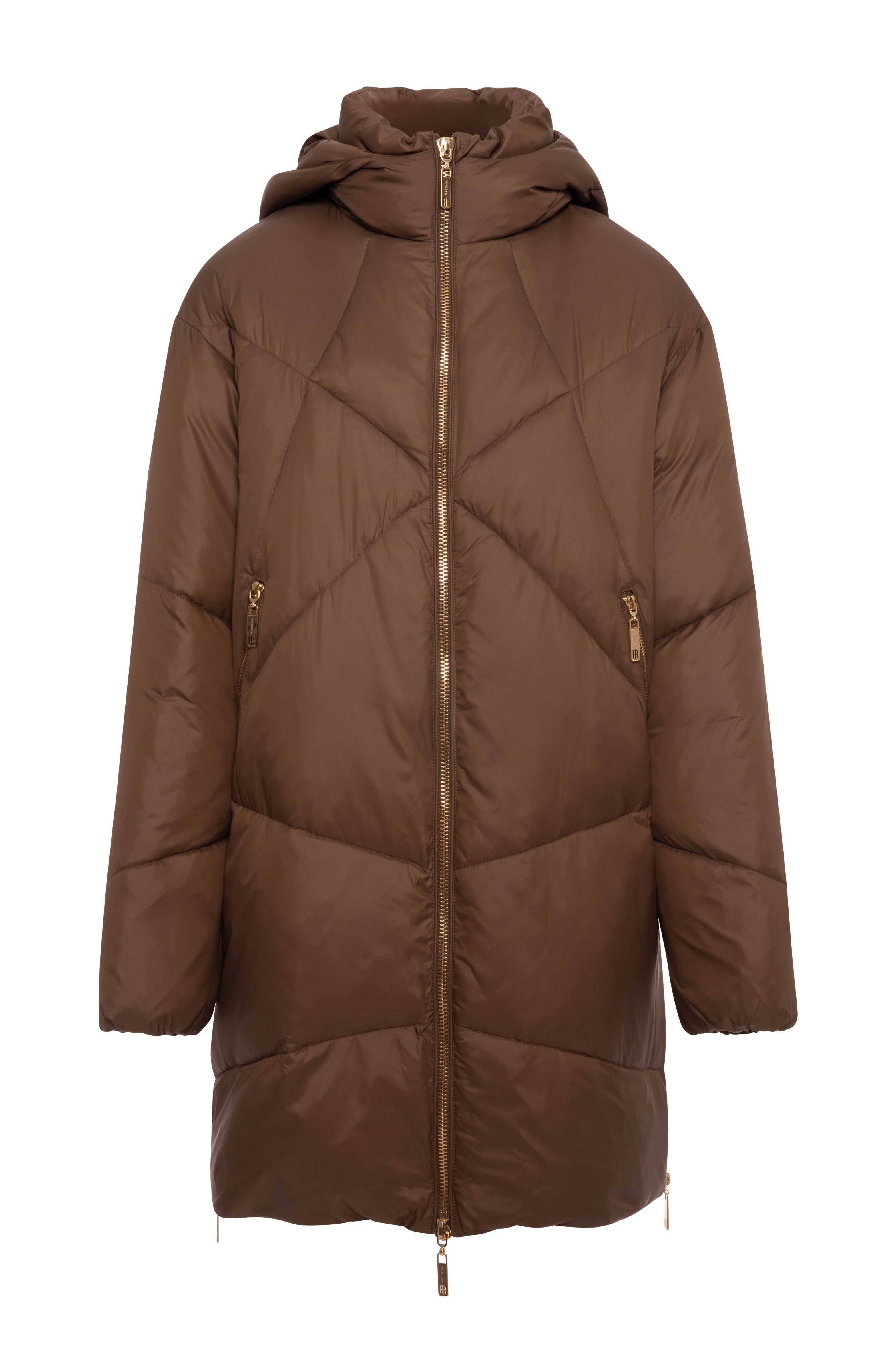 Piumino regular con cappuccio FR26WC3017O46401 FRACOMINA