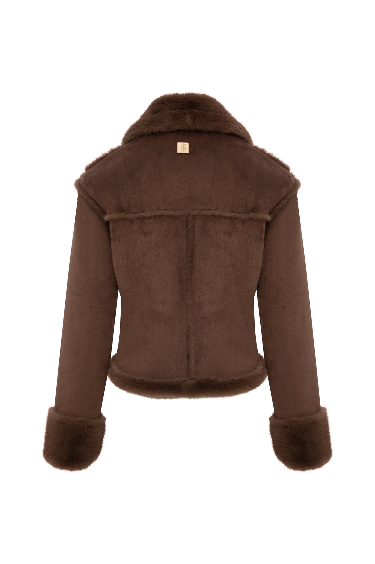 Giacca regular in finto montone FR26WC4015O46701 FRACOMINA