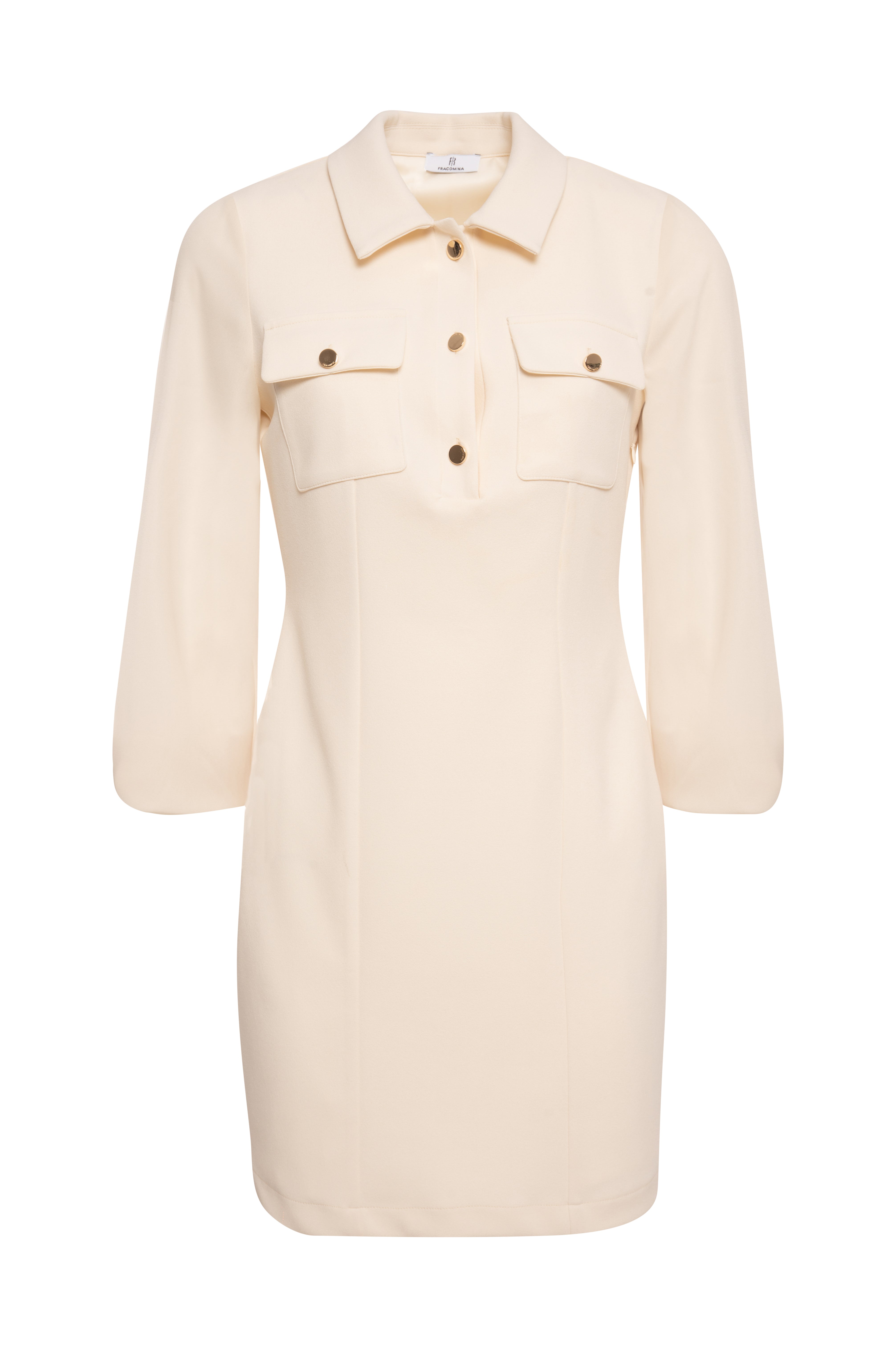 Abito slim mini con collo a polo FR26WD1020J47501-K17 Fracomina