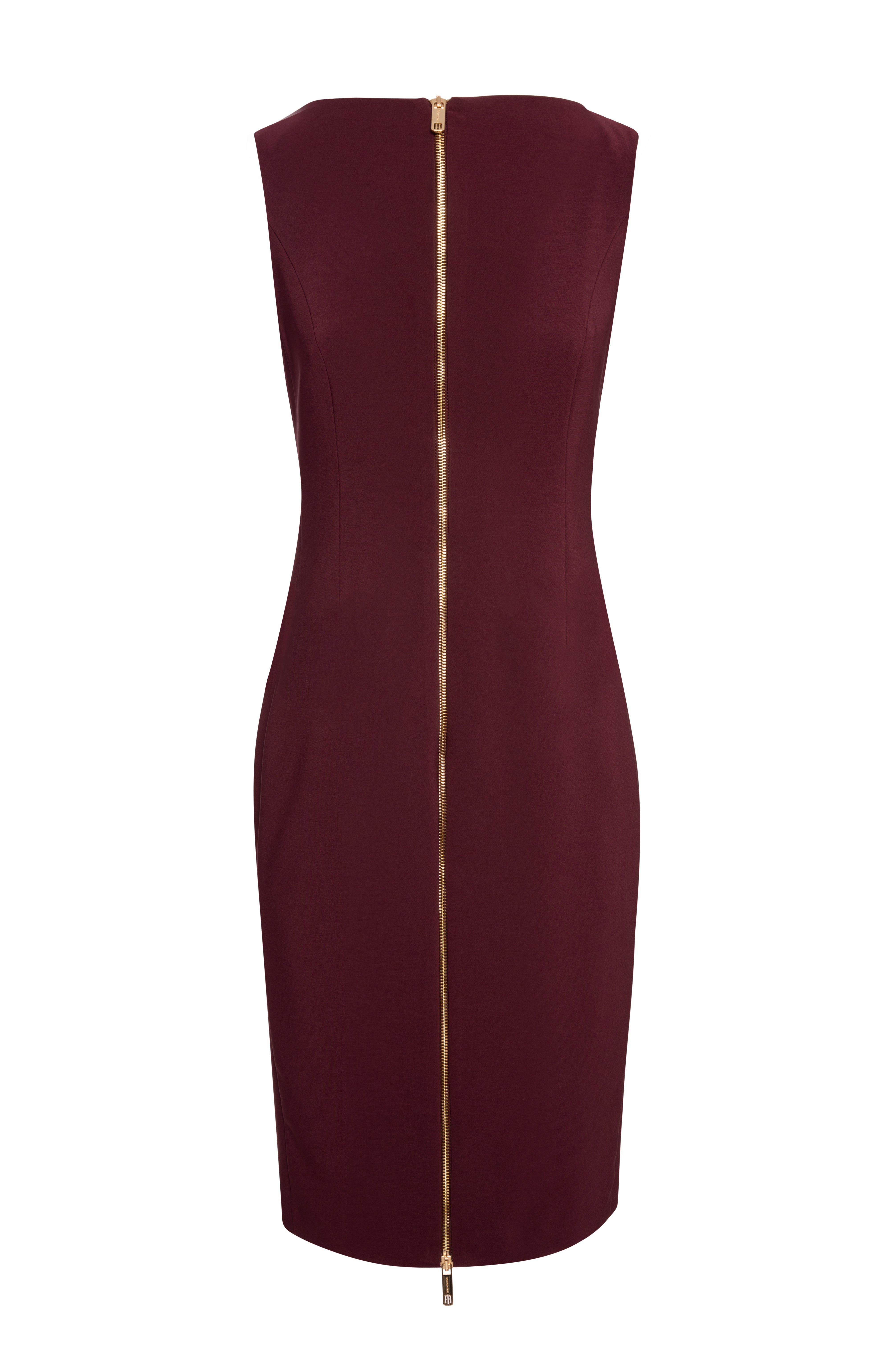 Abito slim midi in tessuto stretch FRACOMINA — immagine 6 di 6