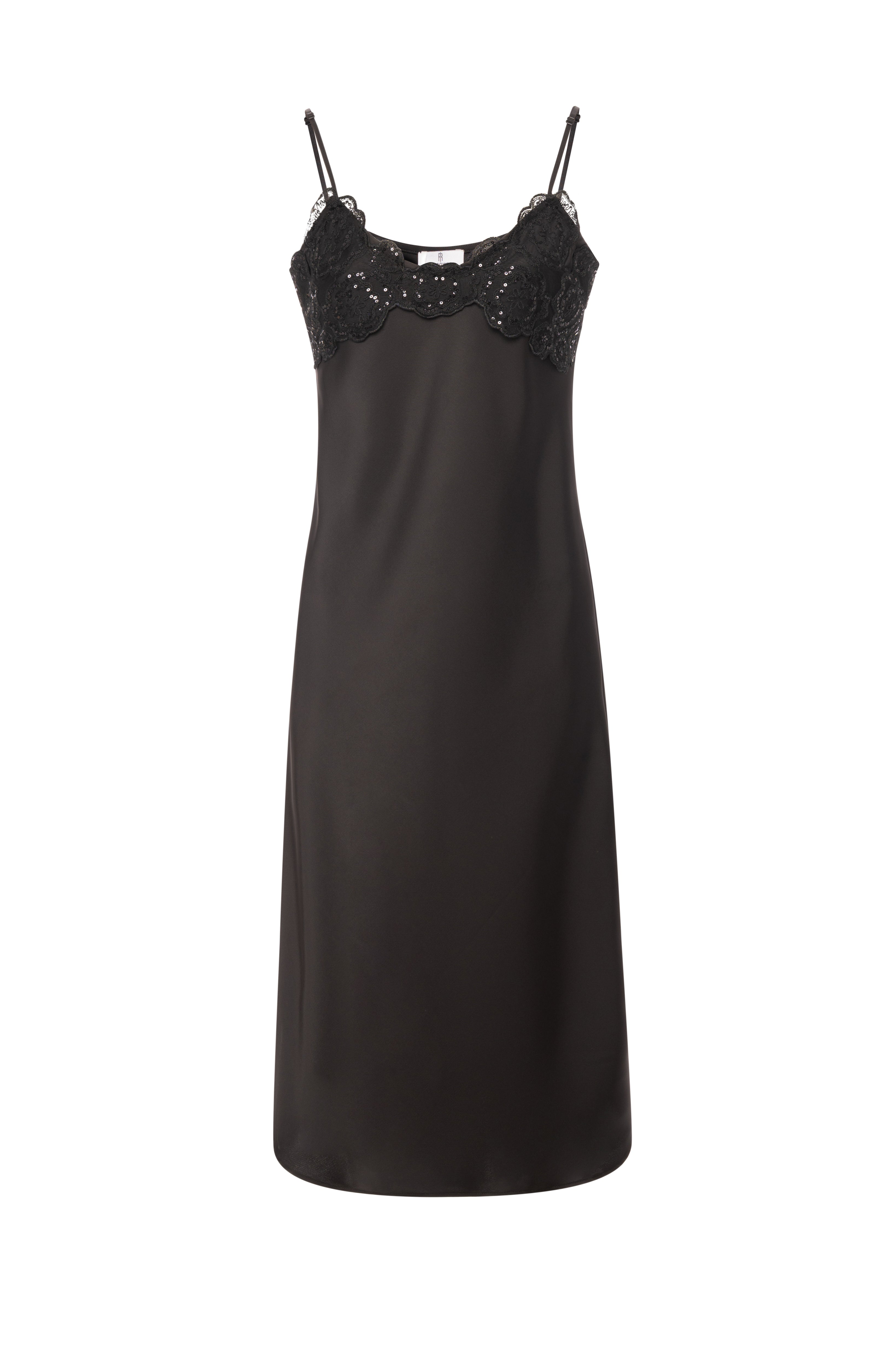 Abito sottoveste midi senza maniche in raso FR26WD2016W41101 FRACOMINA