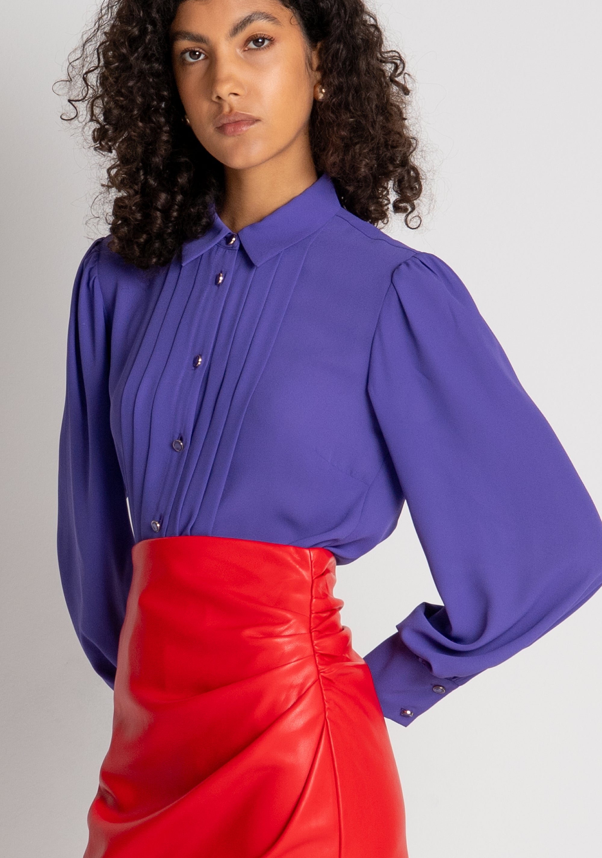 Gonna slim mini in finta pelle FR26WG1004P41101 FRACOMINA