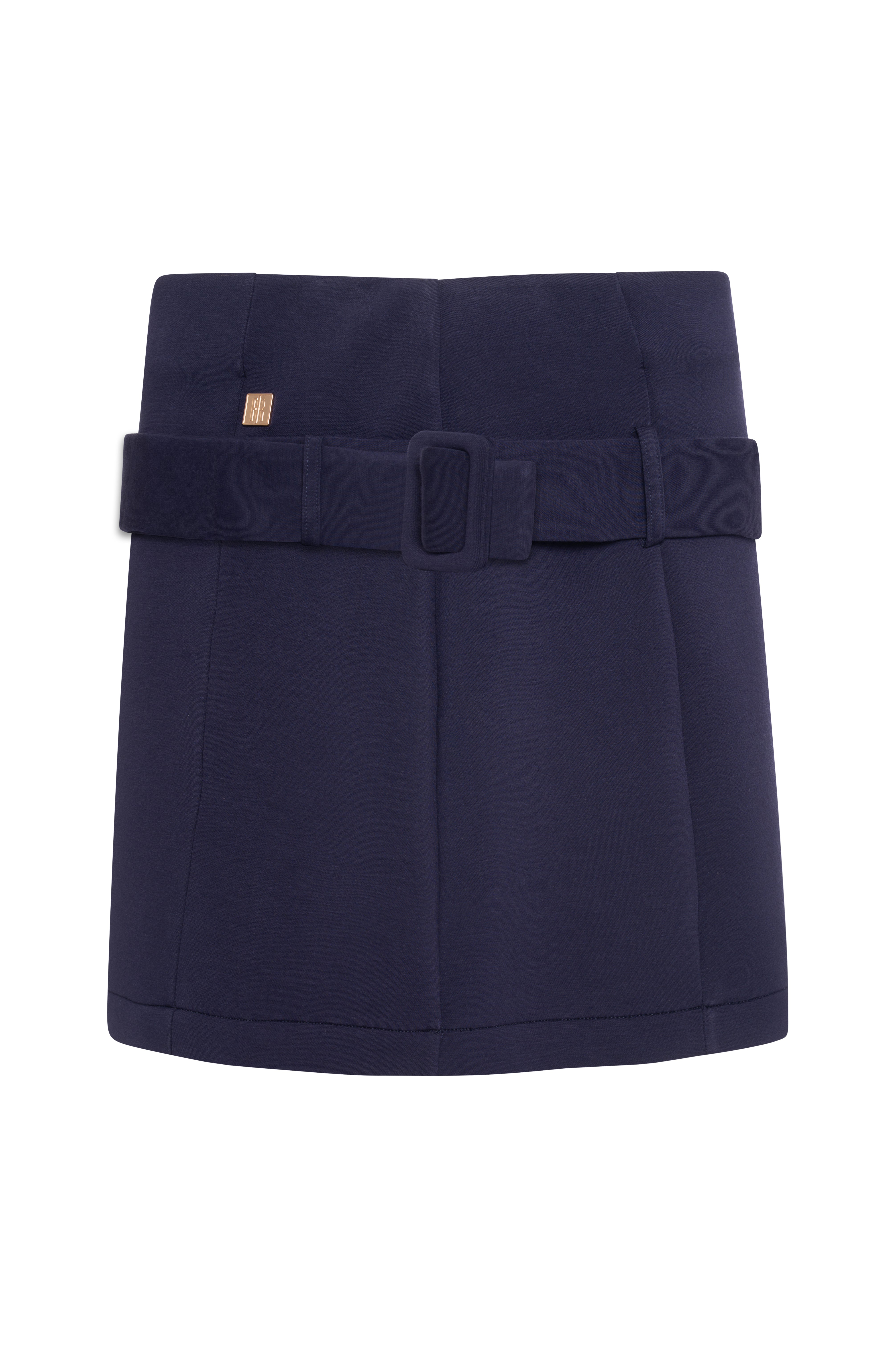 Gonna slim mini in tessuto stretch FRACOMINA — immagine 4 di 5
