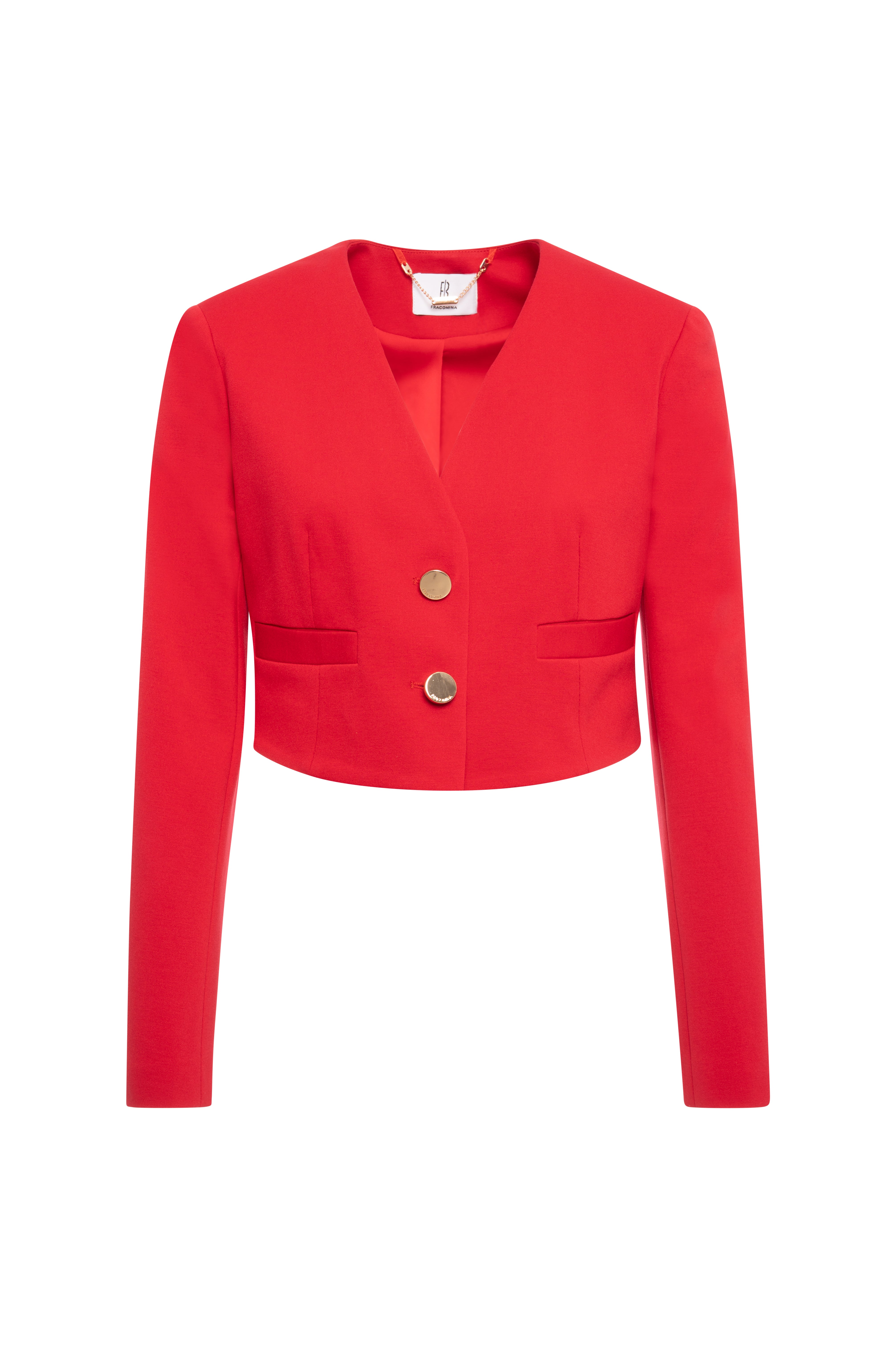 Giacca cropped modello bolero FRACOMINA — immagine 1 di 2