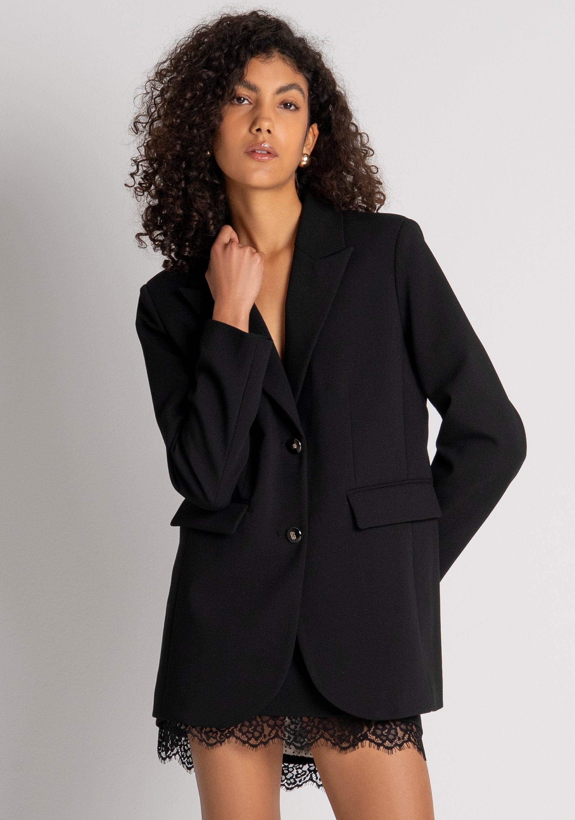 Blazer regular lungo monopetto FR26WJ3008W84901 FRACOMINA