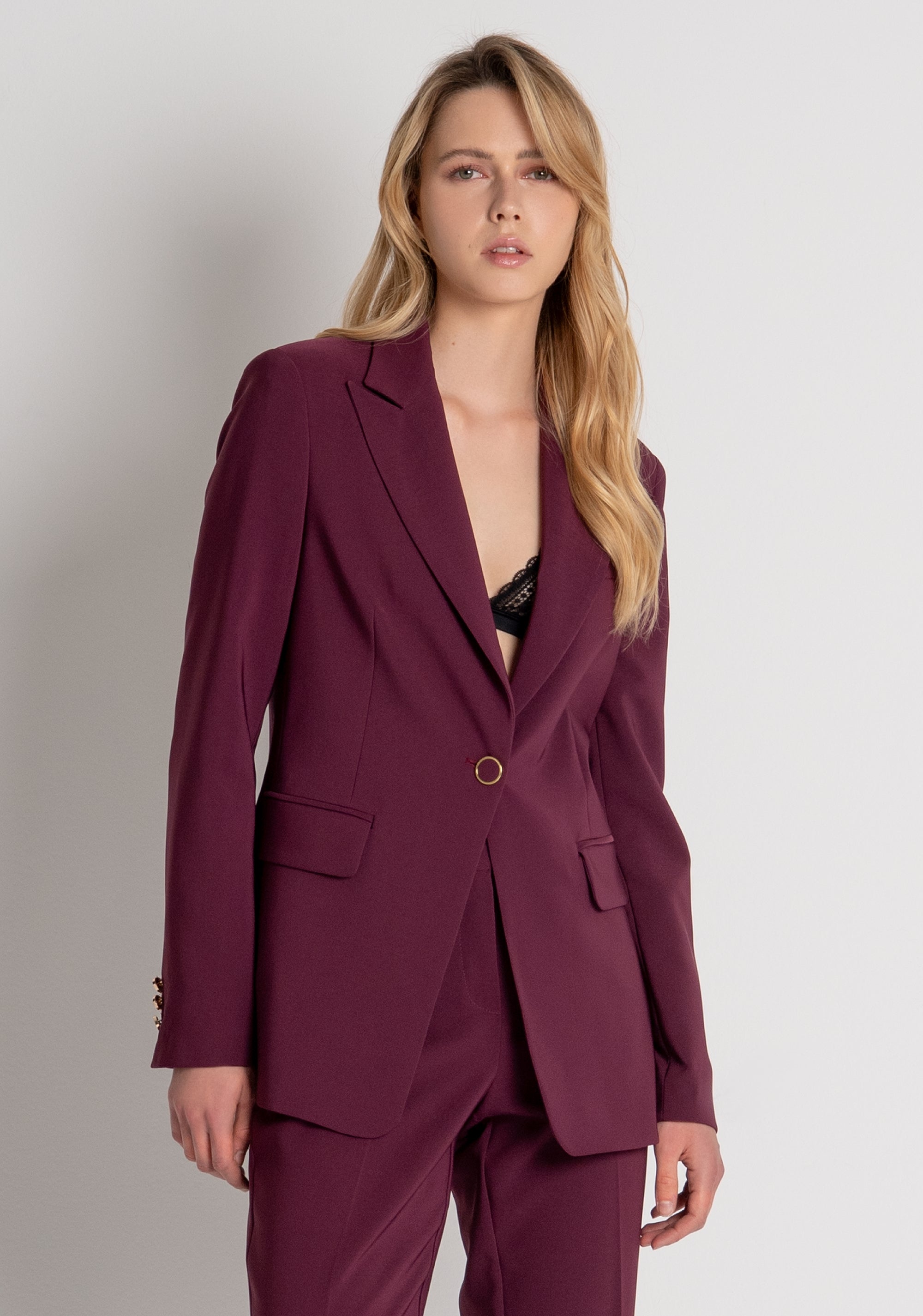 Blazer regular monopetto FRACOMINA — immagine 2 di 6