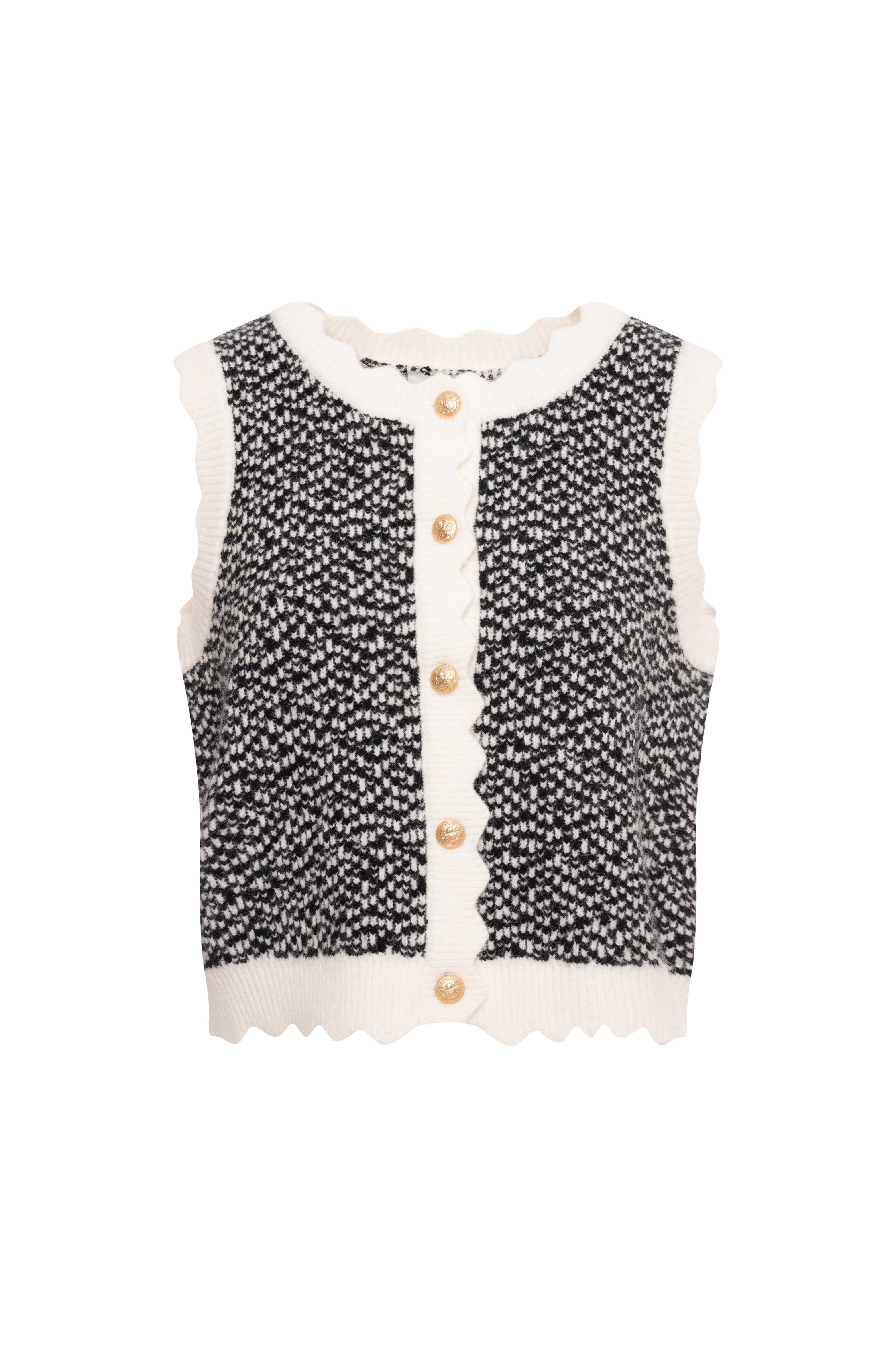 Gilet regular in maglia FR26WJ5002K460F8-K93 Fracomina