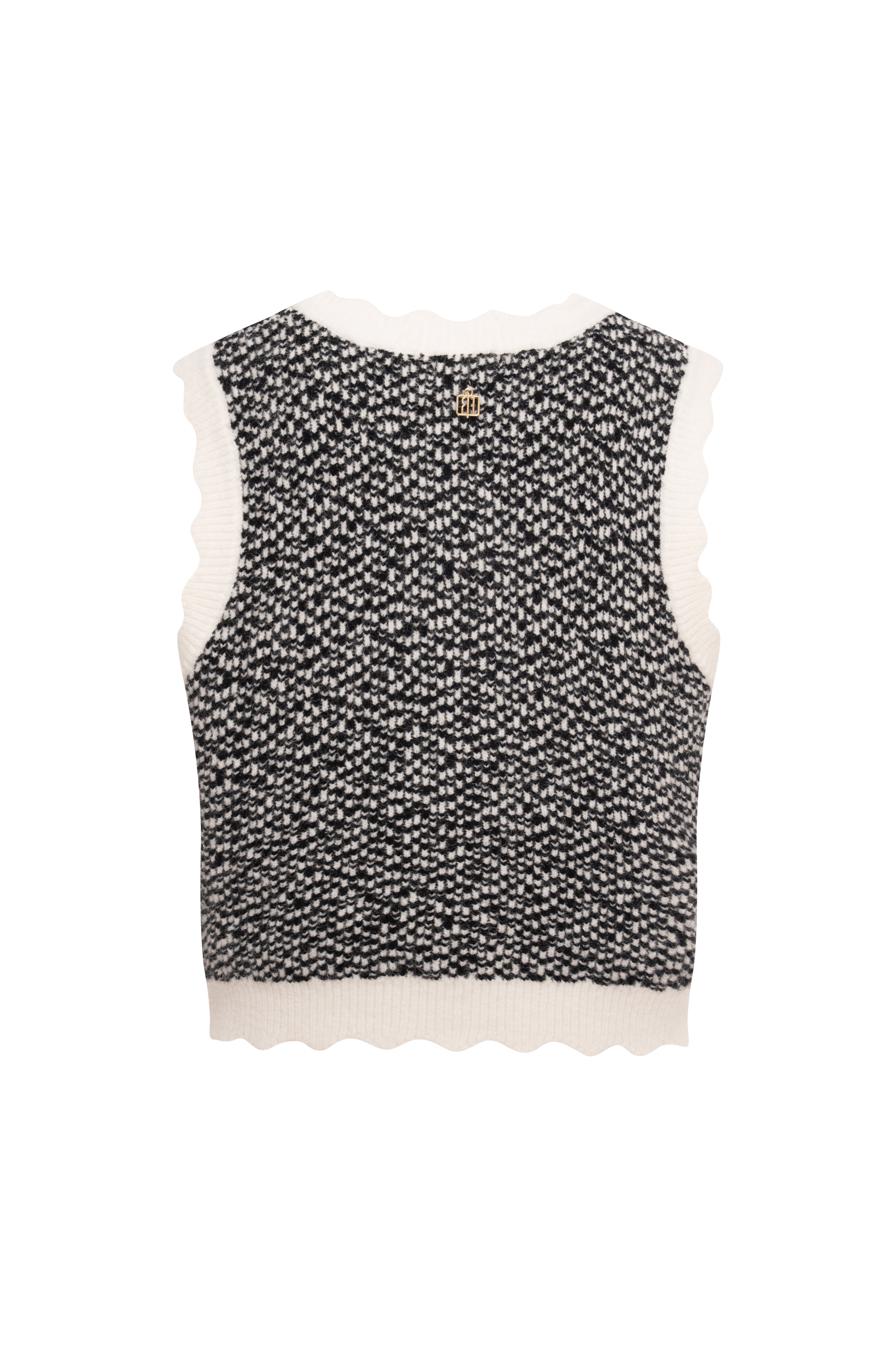 Gilet regular in maglia FR26WJ5002K460F8-K93 Fracomina