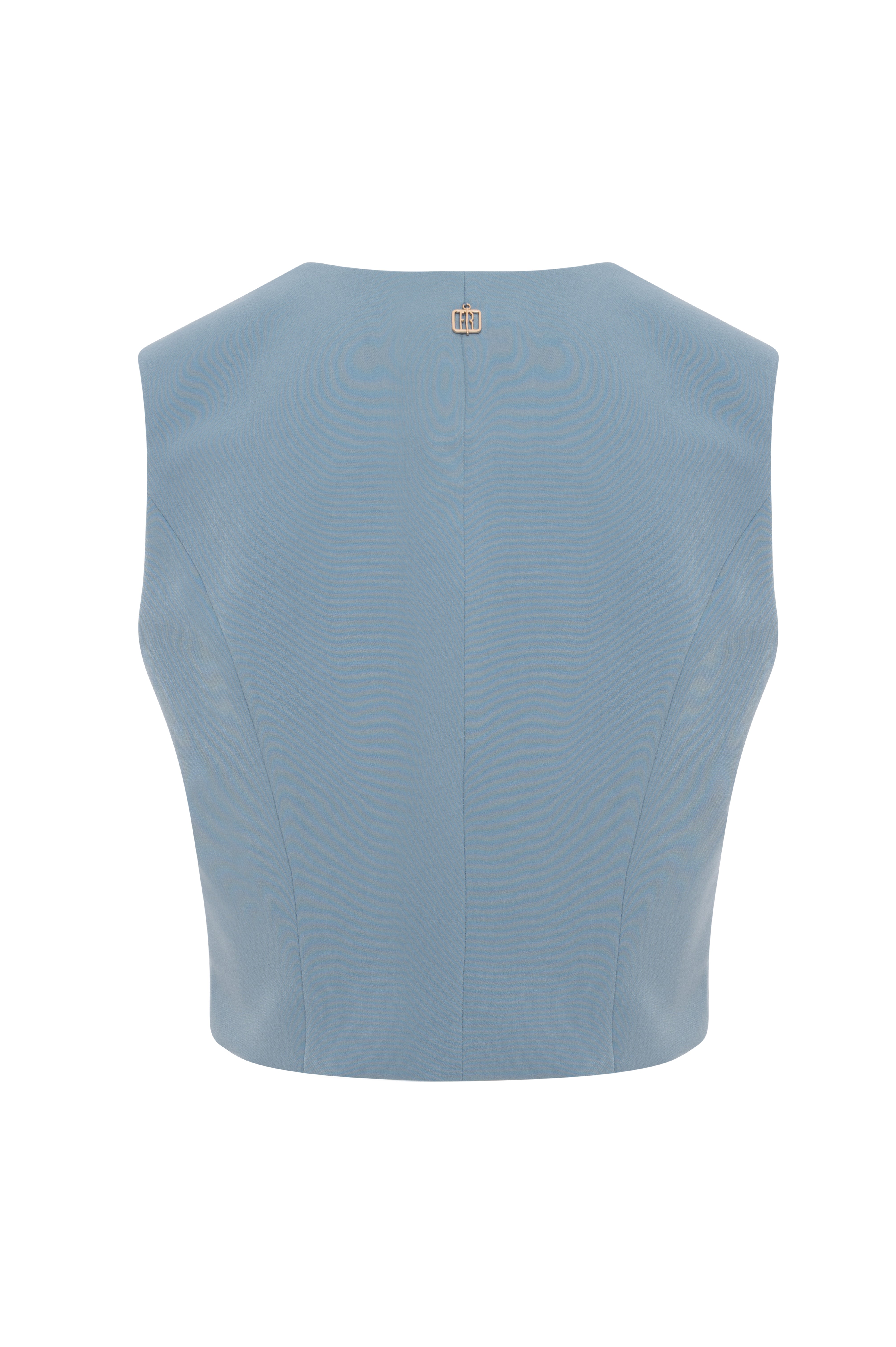 Gilet regular con scollo a V FRACOMINA — immagine 2 di 4