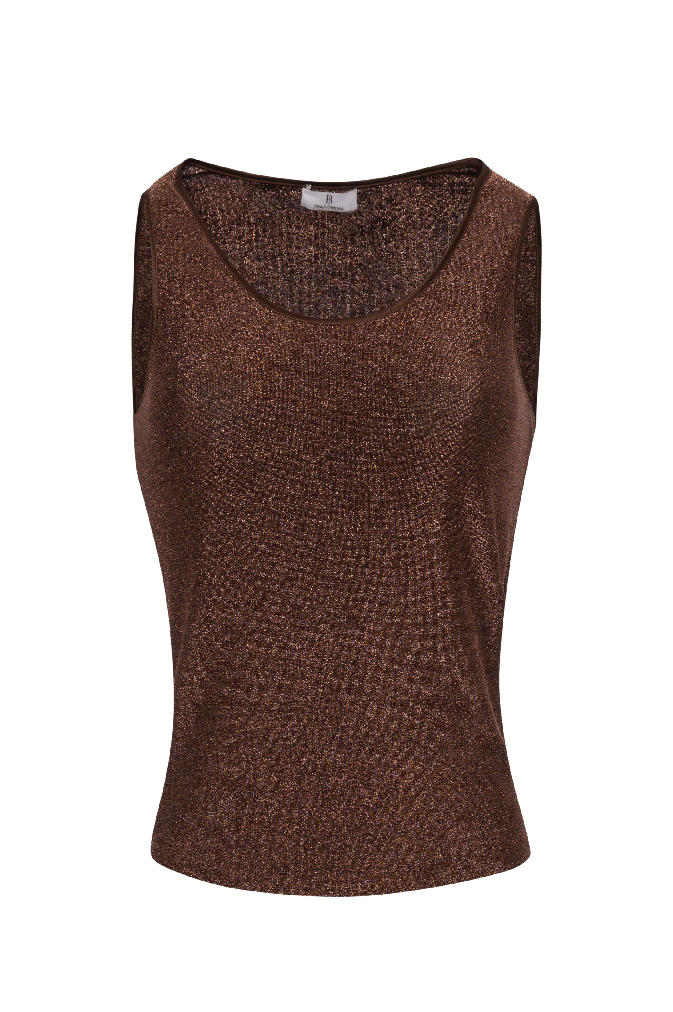 Top slim senza maniche con lurex FRACOMINA — immagine 5 di 6