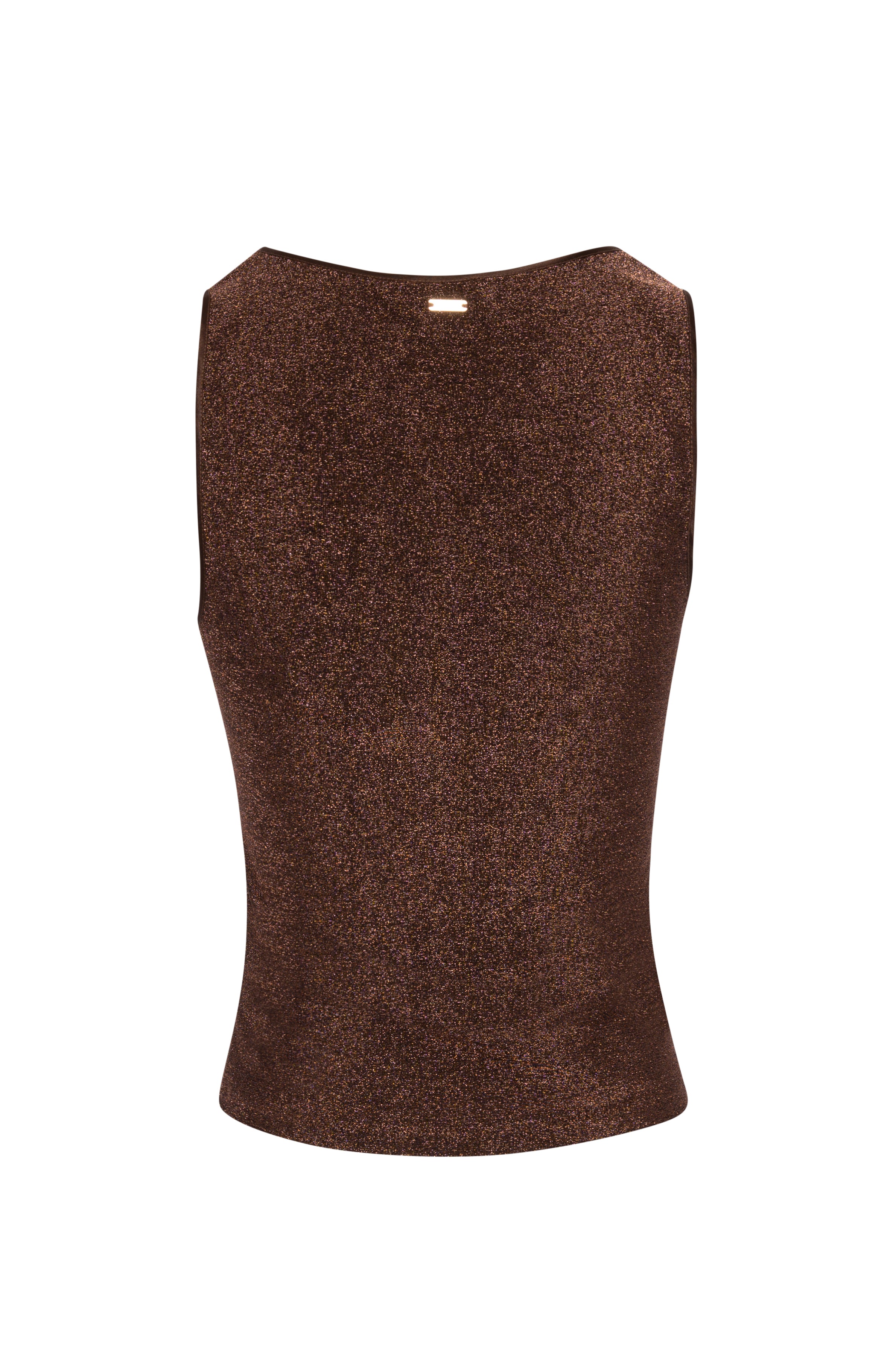 Top slim senza maniche con lurex FRACOMINA — immagine 6 di 6