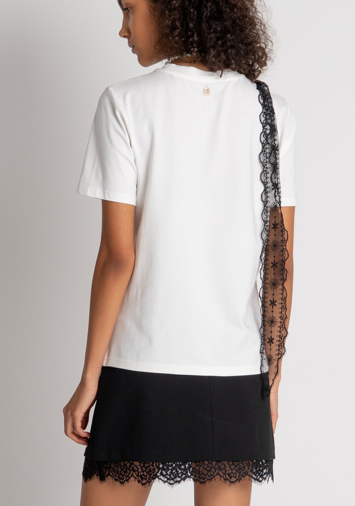 T-shirt regular in jersey di cotone stretch FR26WT3015J401N5 FRACOMINA