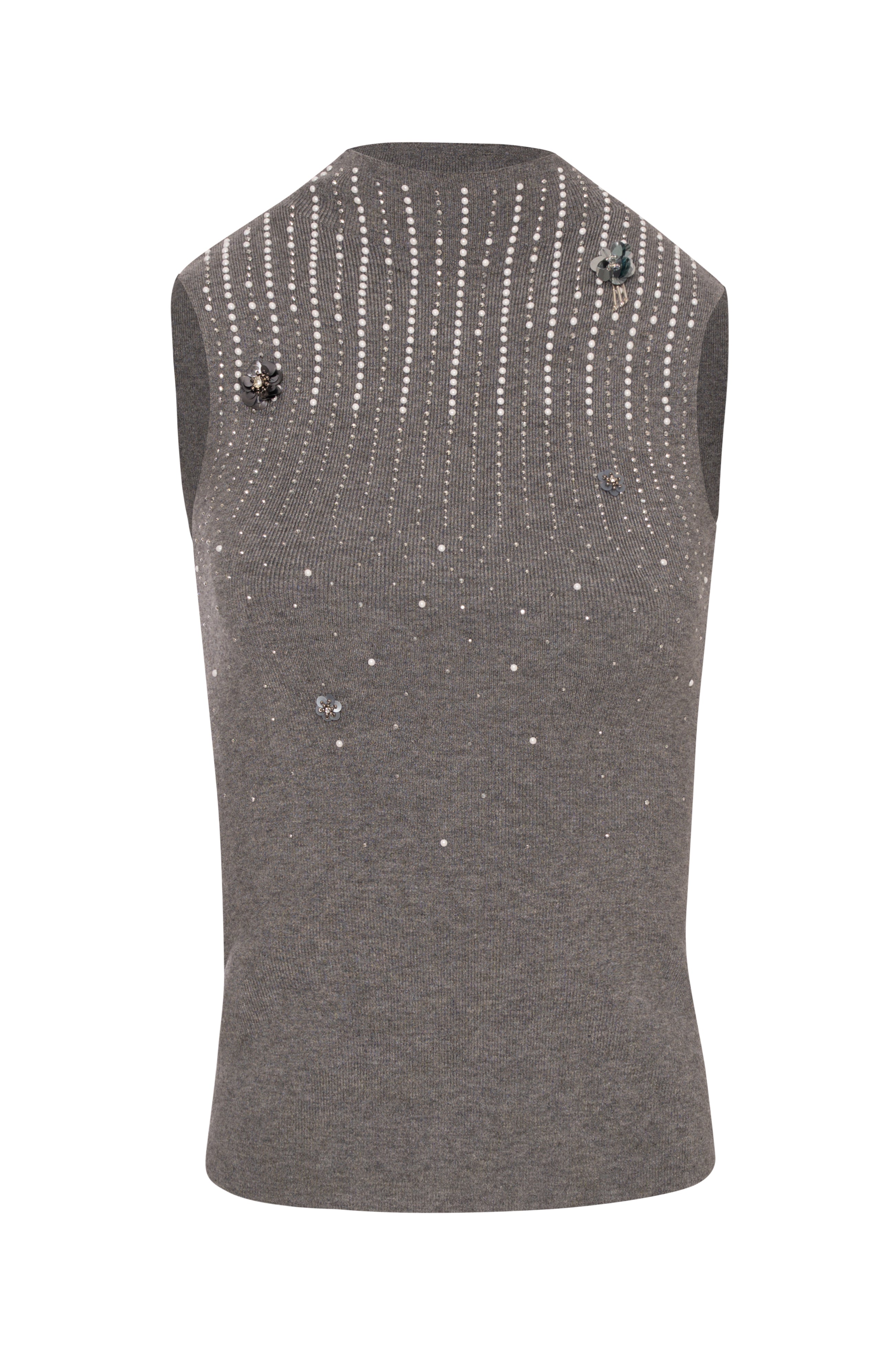 Top senza maniche in maglia FRACOMINA — immagine 7 di 8