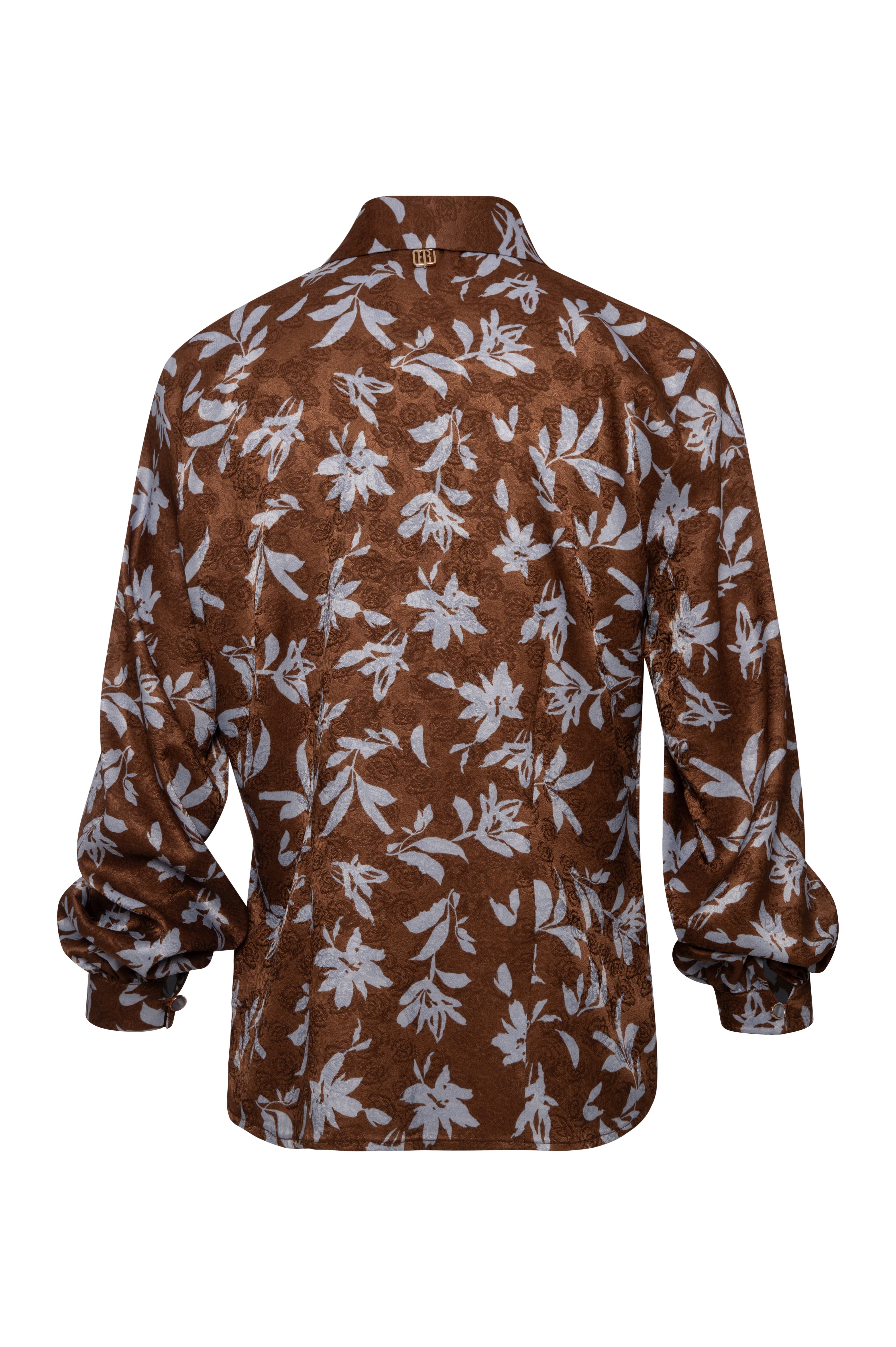 Camicia regular in fantasia floreale FRACOMINA — immagine 2 di 2