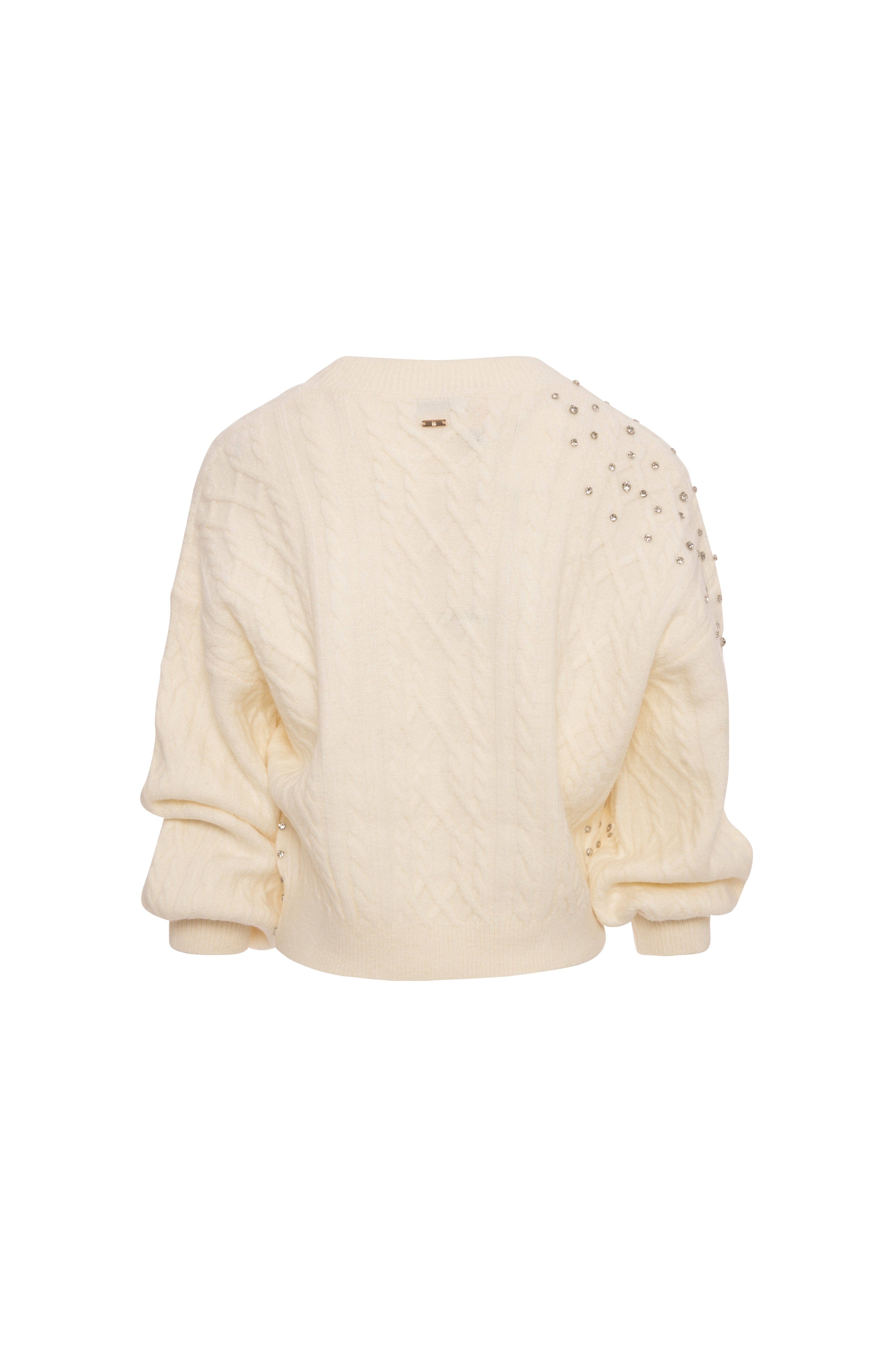 Cardigan over cropped con punto treccia FR26WT8024K457R9 FRACOMINA