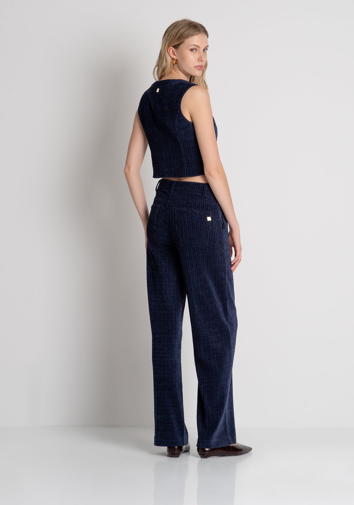 Pantalone linea dritta in velluto a coste FR26WV2016W59601 FRACOMINA