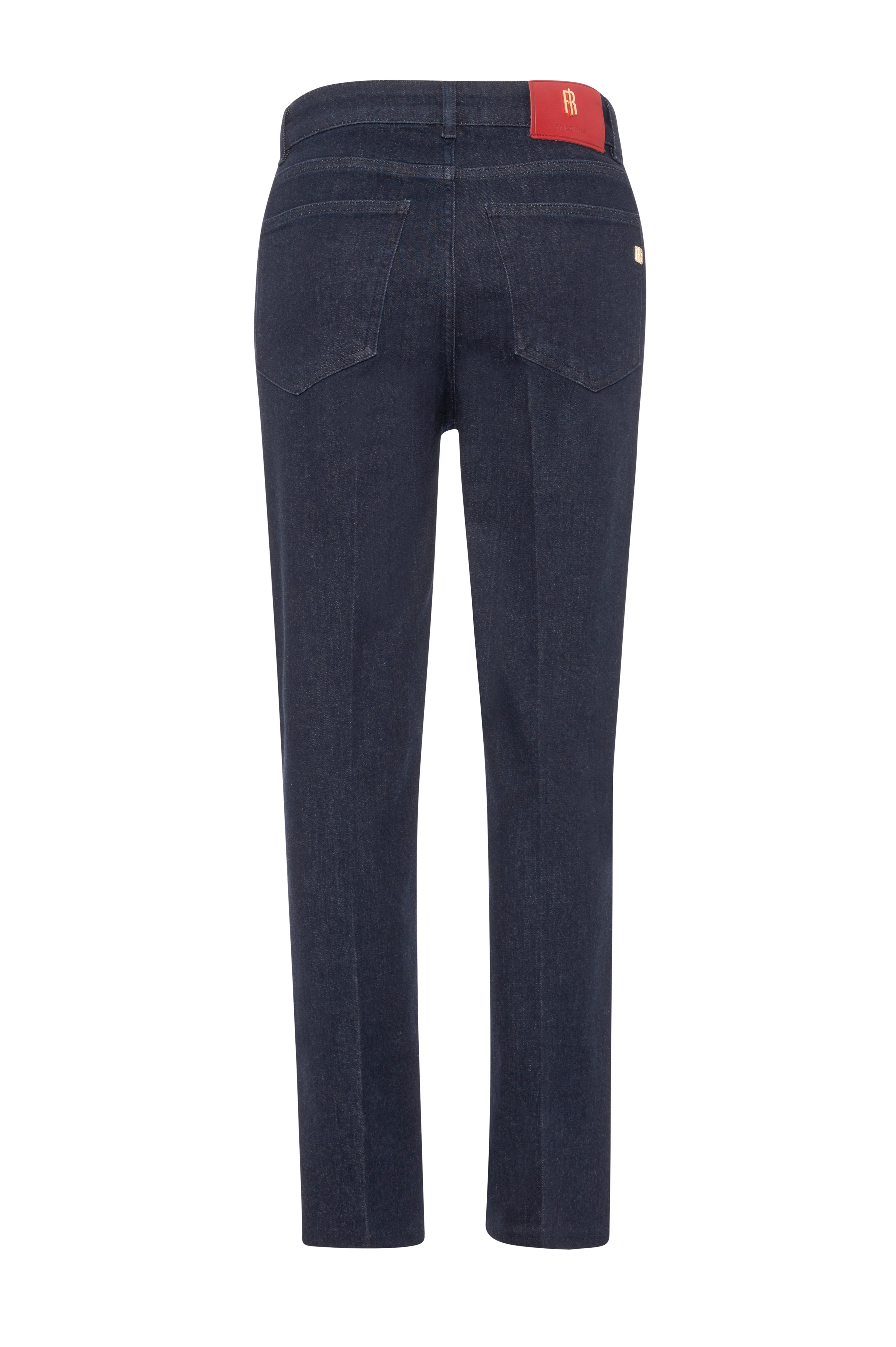 Jeans regular in denim con lavaggio rince FRACOMINA — immagine 2 di 3