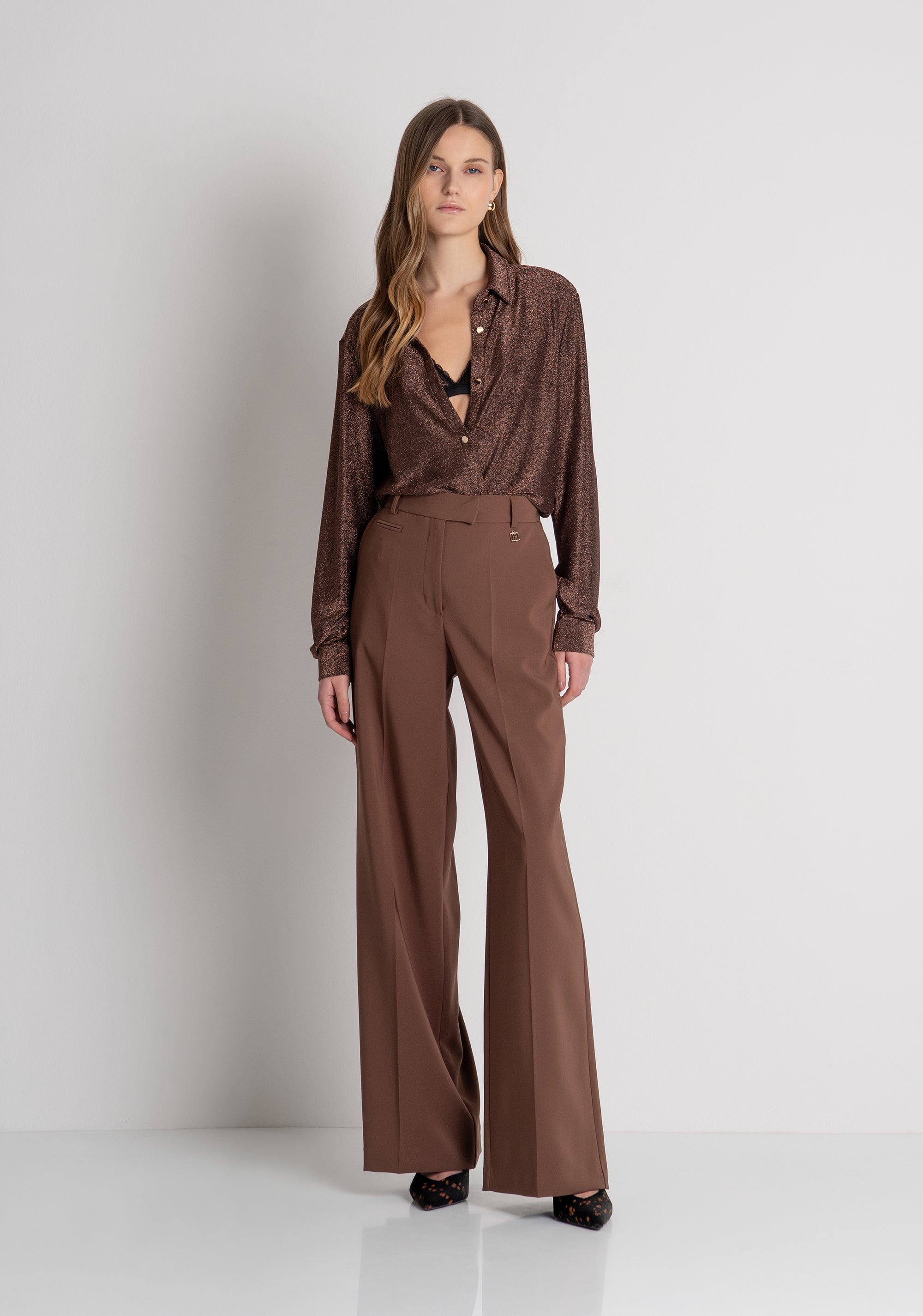 Pantalone flare con vita regolare FRACOMINA — immagine 2 di 6