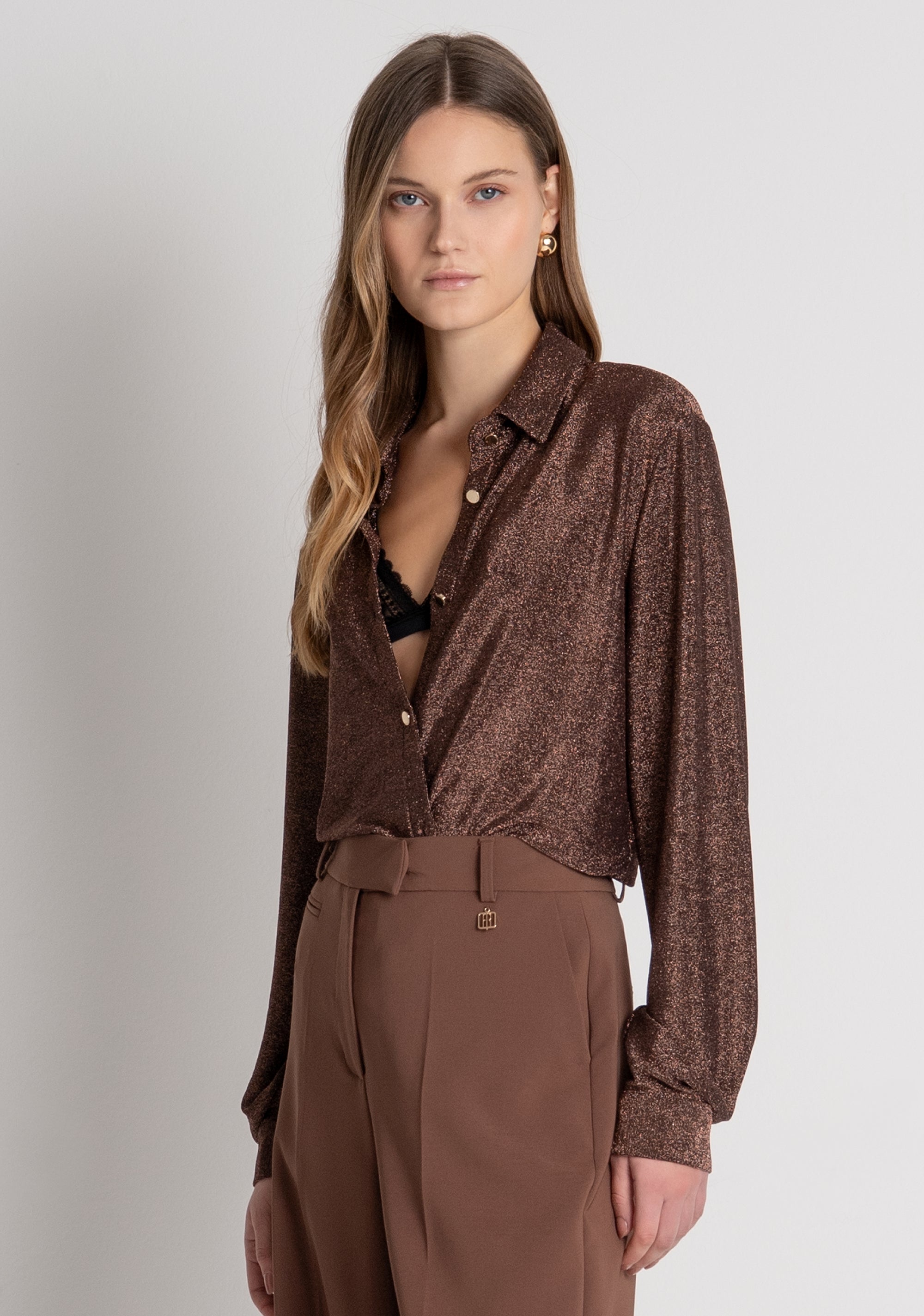 Pantalone flare con vita regolare FRACOMINA — immagine 3 di 6