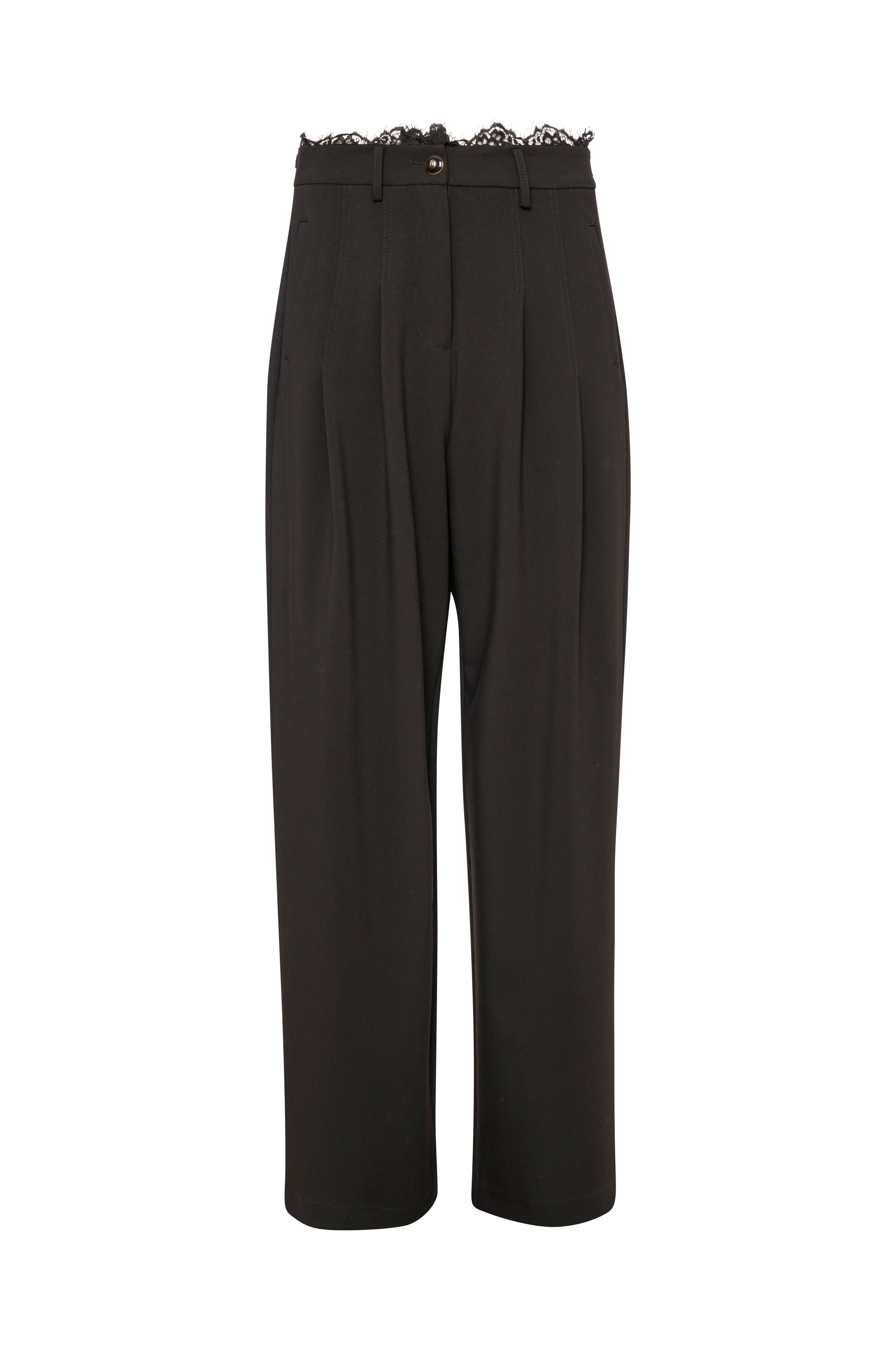 Pantalone carrot con inserto in pizzo FR26WV3005W84901 FRACOMINA